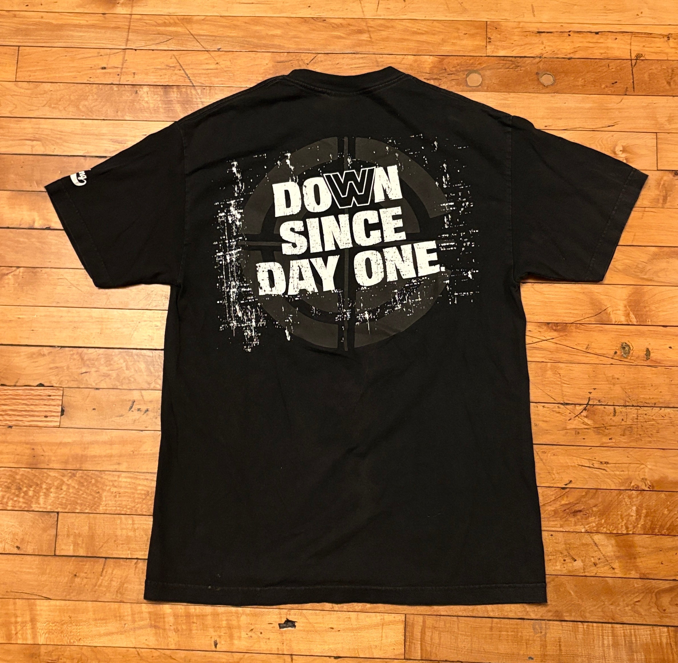 2006 Wrestlemania Down Since Day One John Cena Chain Gang Soldier Tee - LARGE