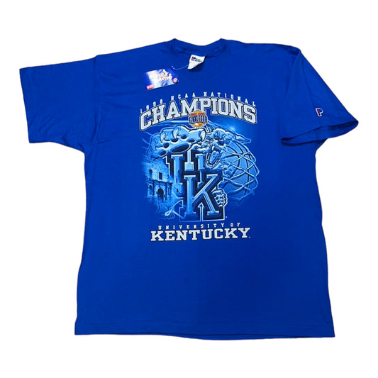 Vintage 1998 University of Kentucky Wildcats National Champs Tee NEW - XXL