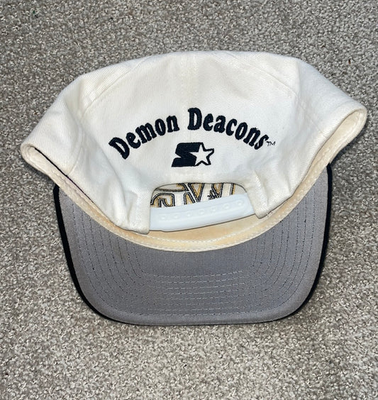 Vintage Demon Deacons Wake Forest Starter SnapBack Hat