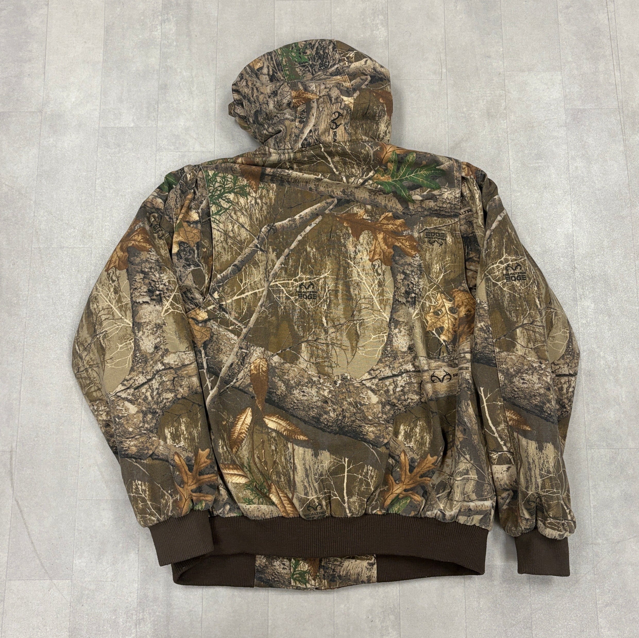Brazos Camo Full Zip Hoodie Jacket - LARGE