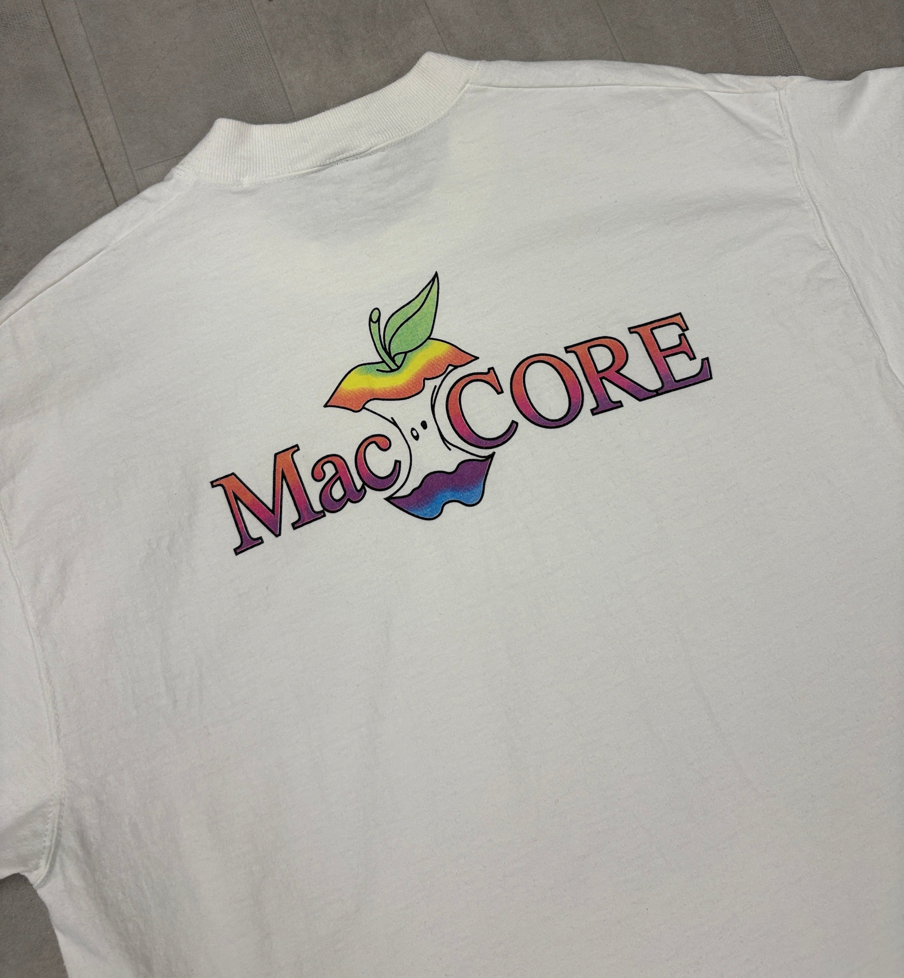 Vintage Mac Core Apple “Take a Bite from the Apple of Knowledge” Tee - LARGE