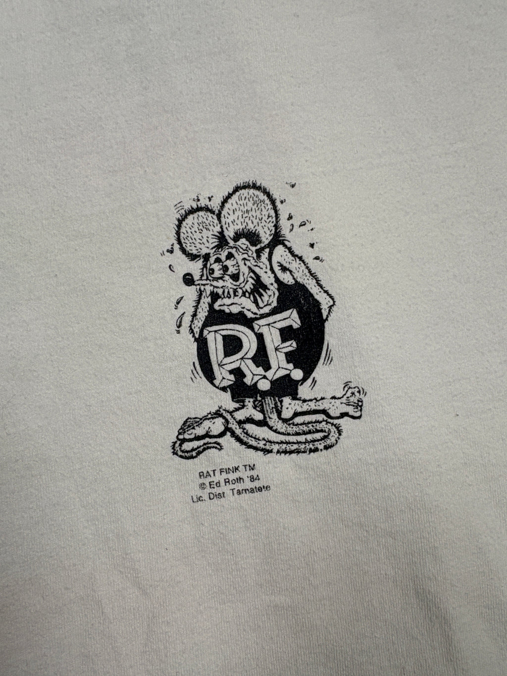 Vintage 1984 Rat Fink Garage Tee - LARGE