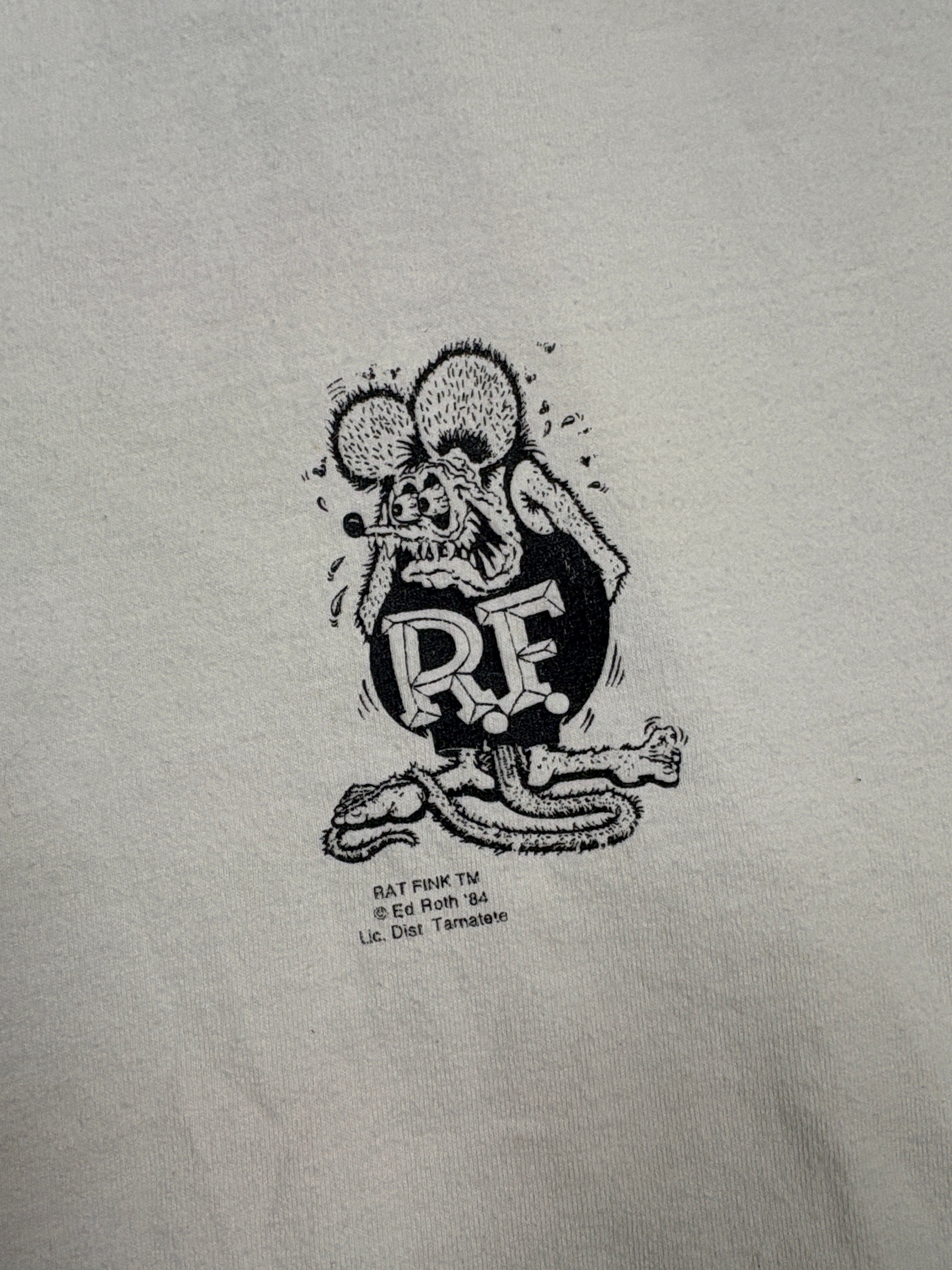 Vintage 1984 Rat Fink Garage Tee - LARGE