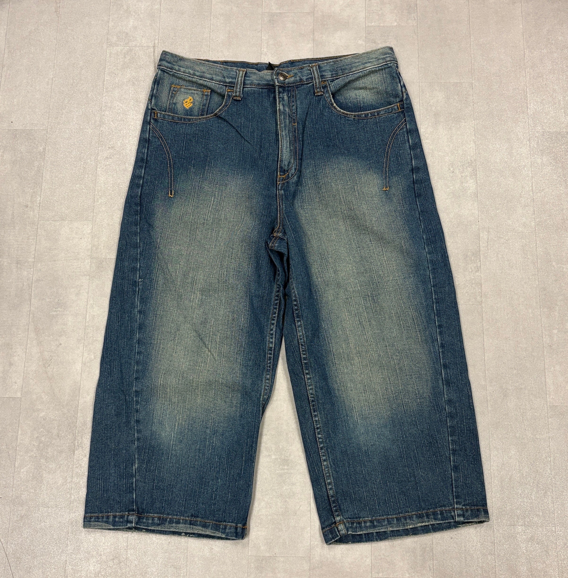 Y2K Baggy Roca Wear Denim Capri Jeans - SZ 34