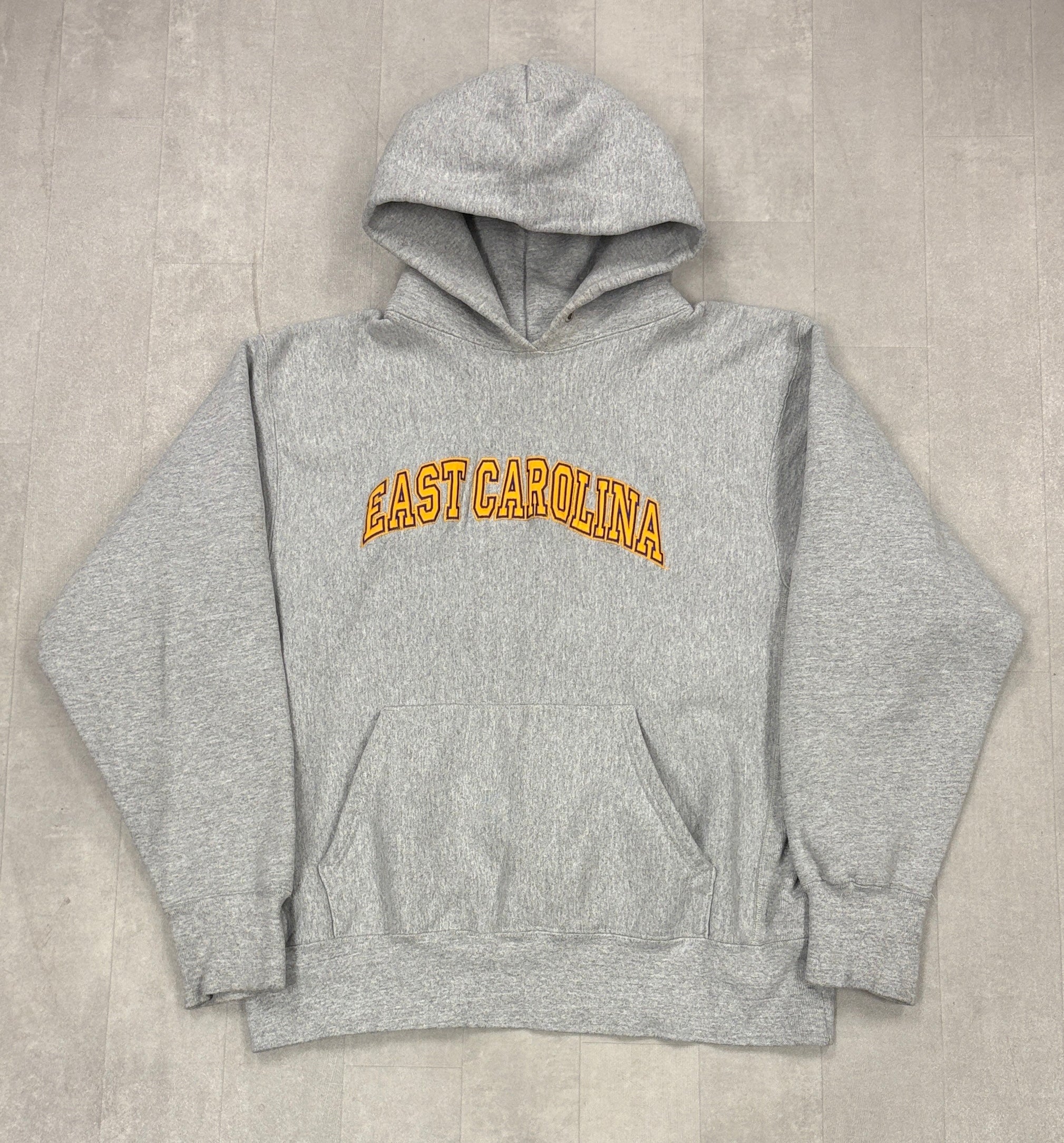 Vintage East Carolina Spell Out Hoodie - MEDIUM