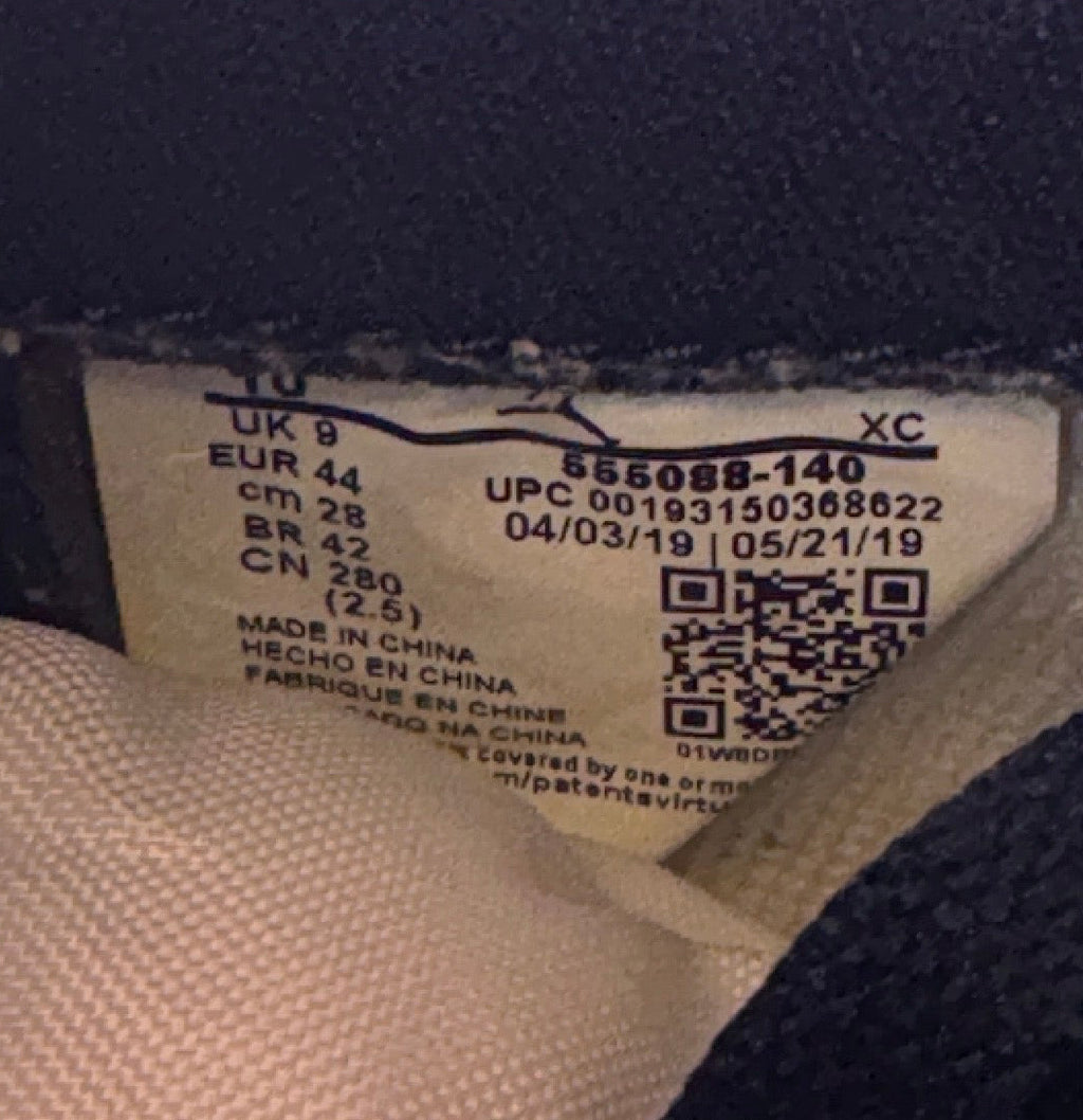 Nike Air Jordan Retro 1 High OG Obsidian Sail - Size 10