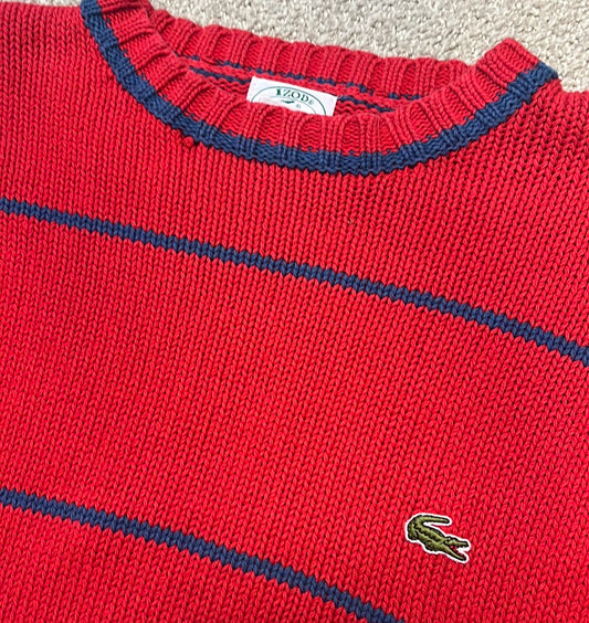 Vintage IZOD Lacoste Knit Crewneck Sweater - MEDIUM