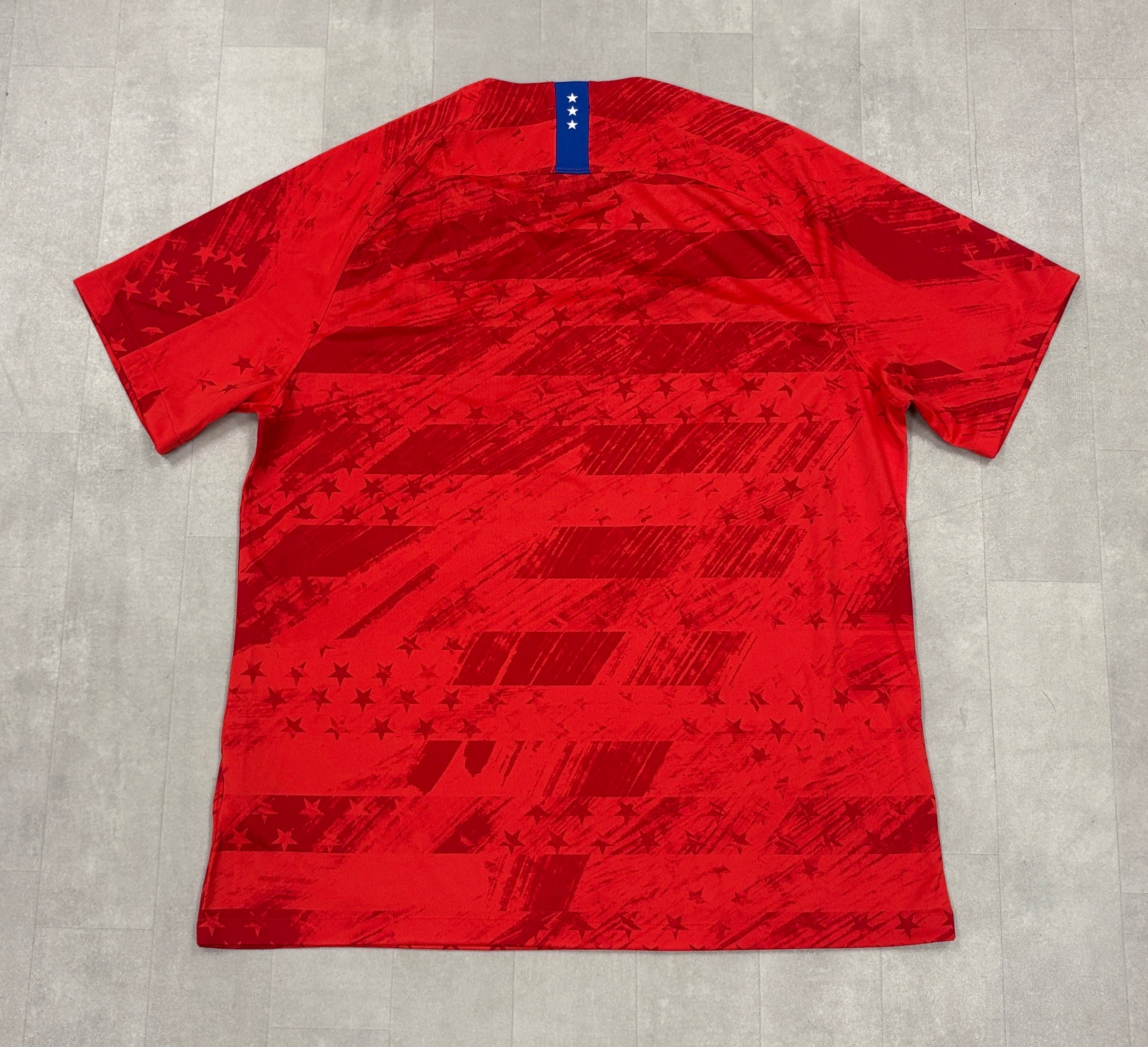 USA Soccer Jersey Red Stars Stripes Away Nike Kit 2019 World Cup - XL
