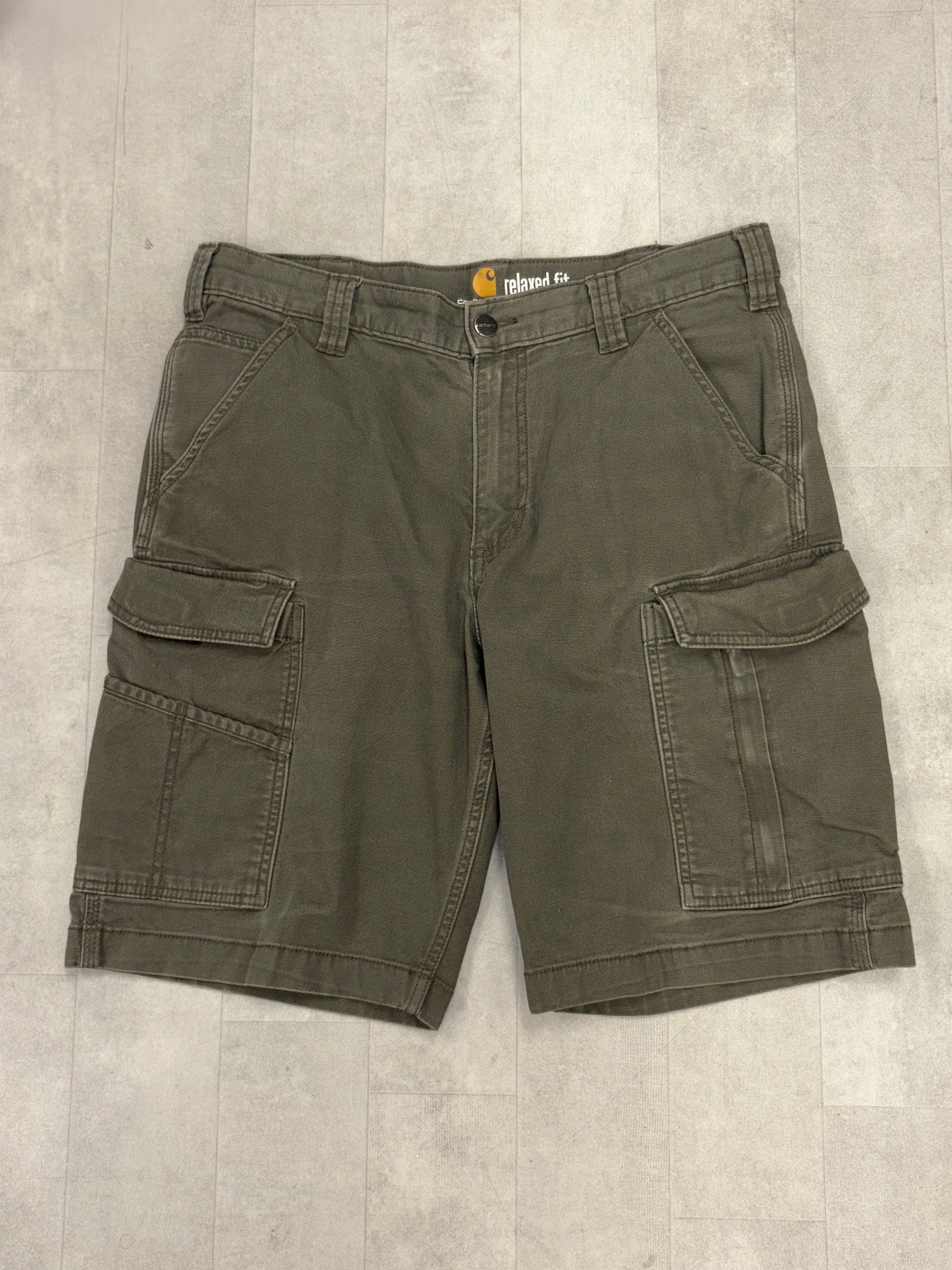 Carhartt Relaxed Fit Cargo Olive Shorts