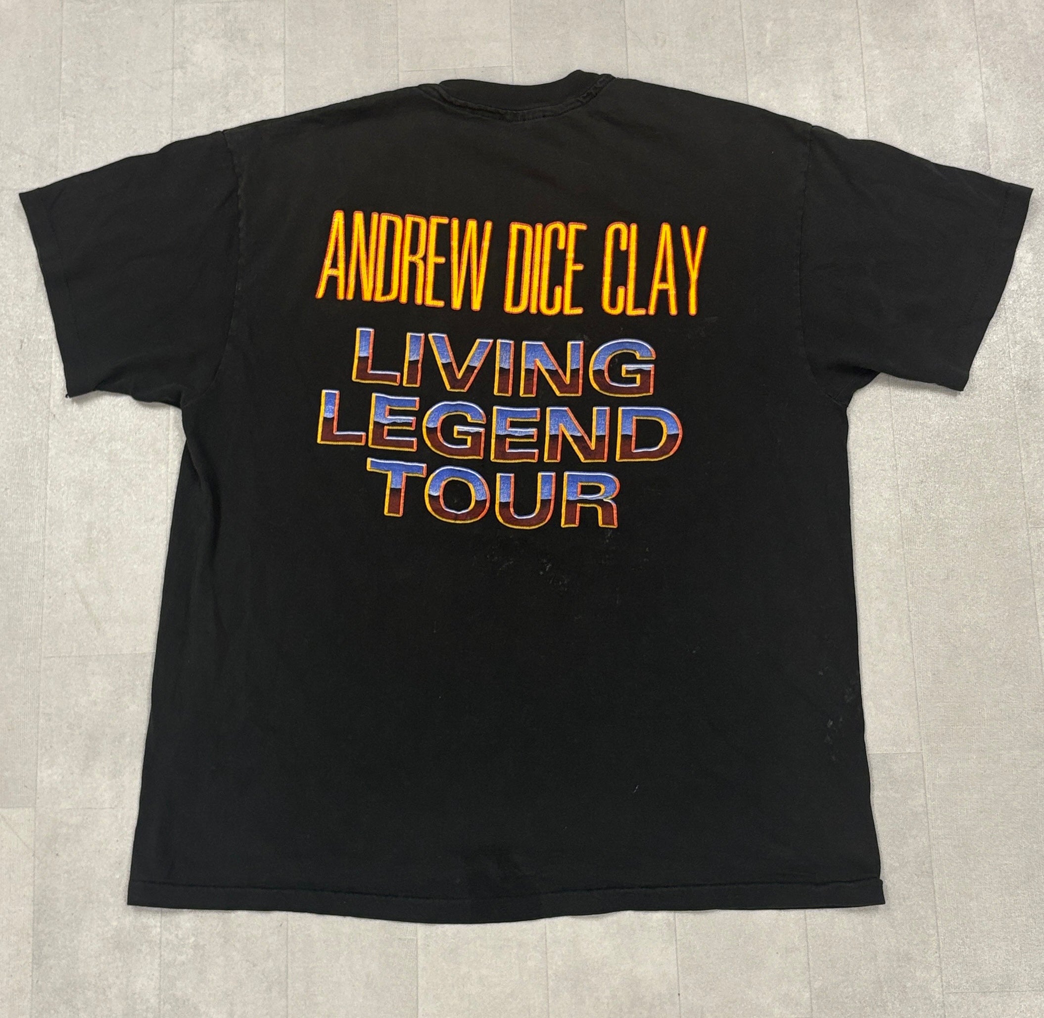 Vintage Andrew Dice Clay Official 1991 Living Legend Tour - LARGE