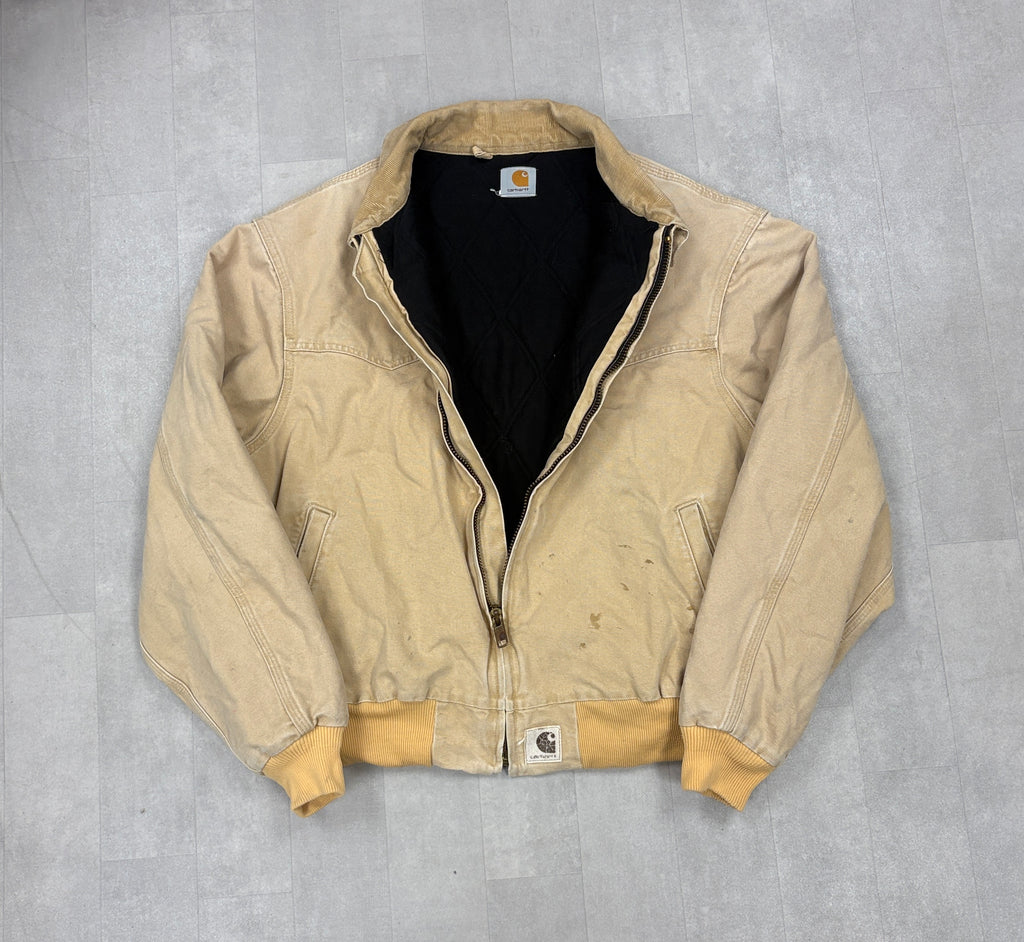 Vintage Carhartt x ECU Pirates Santa Fe Full Zip Canvas Jacket - LARGE