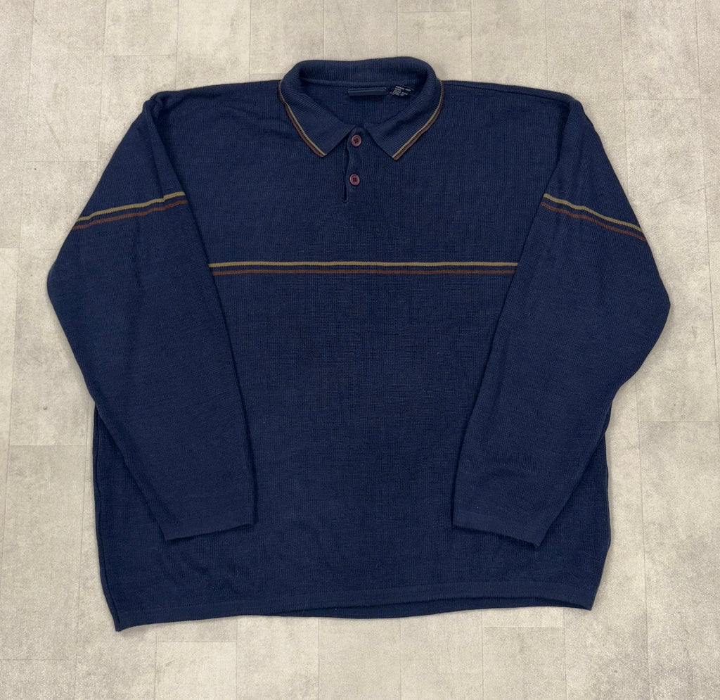 Vintage Billabong Button Up Sweater Polo - LARGE