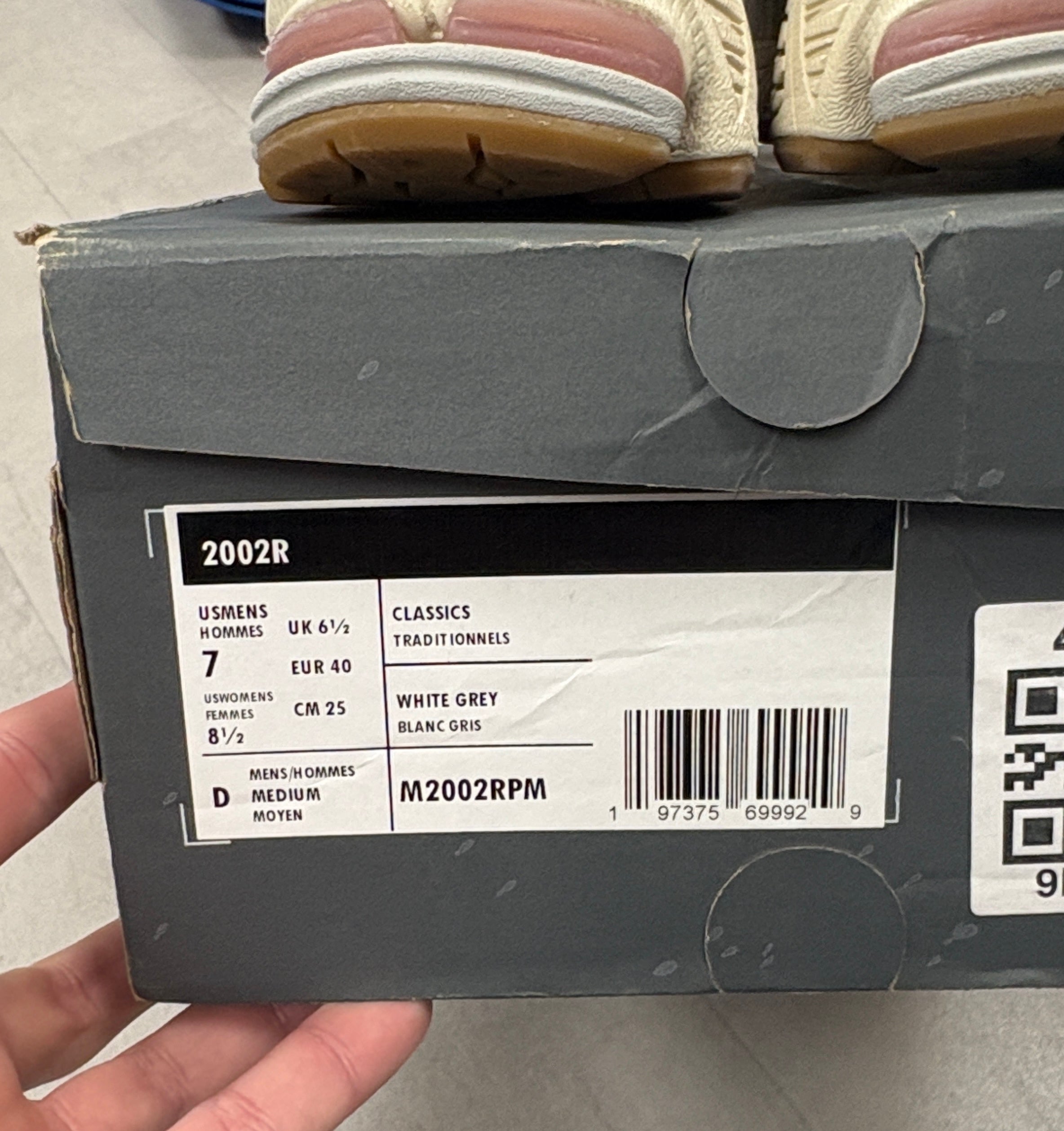 New Balance Sea Salt Gray Pink M2002RPM - Mens 7