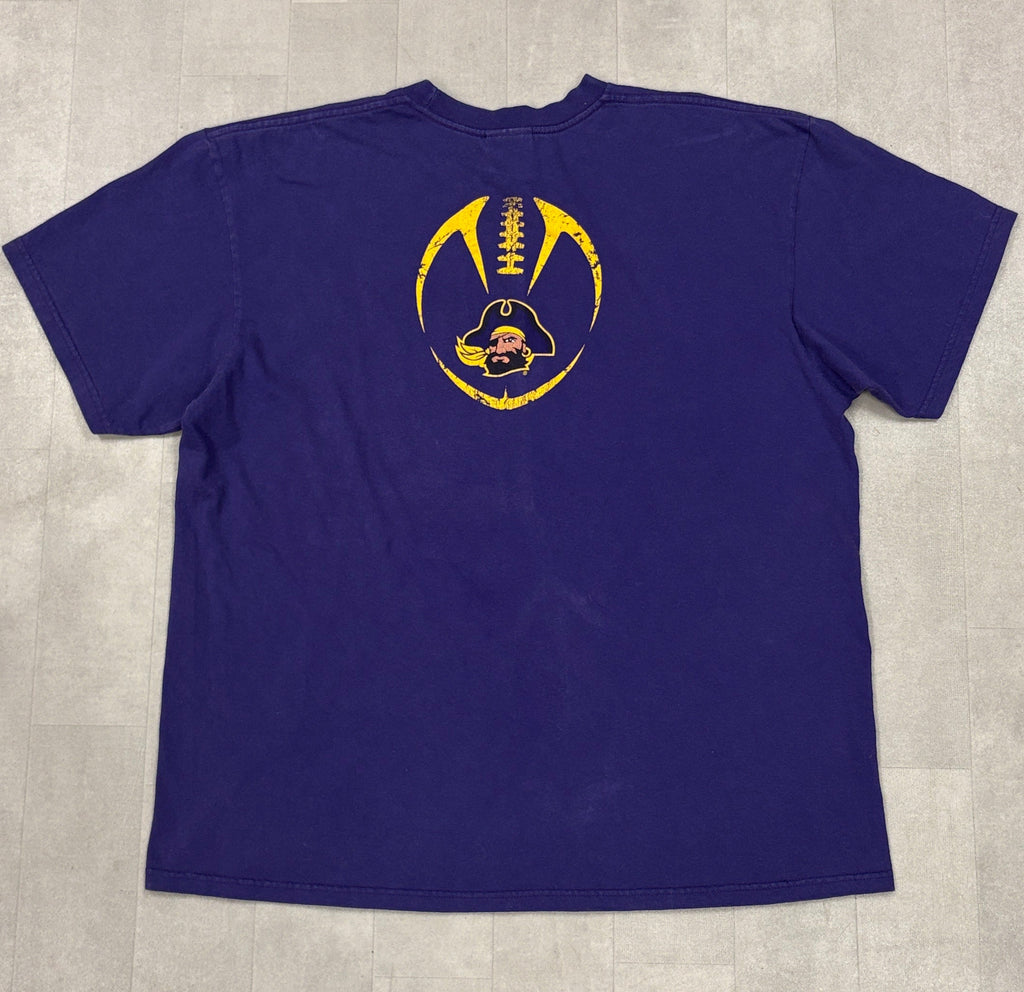 Y2K Nike X ECU Pirates Football Tee - XL