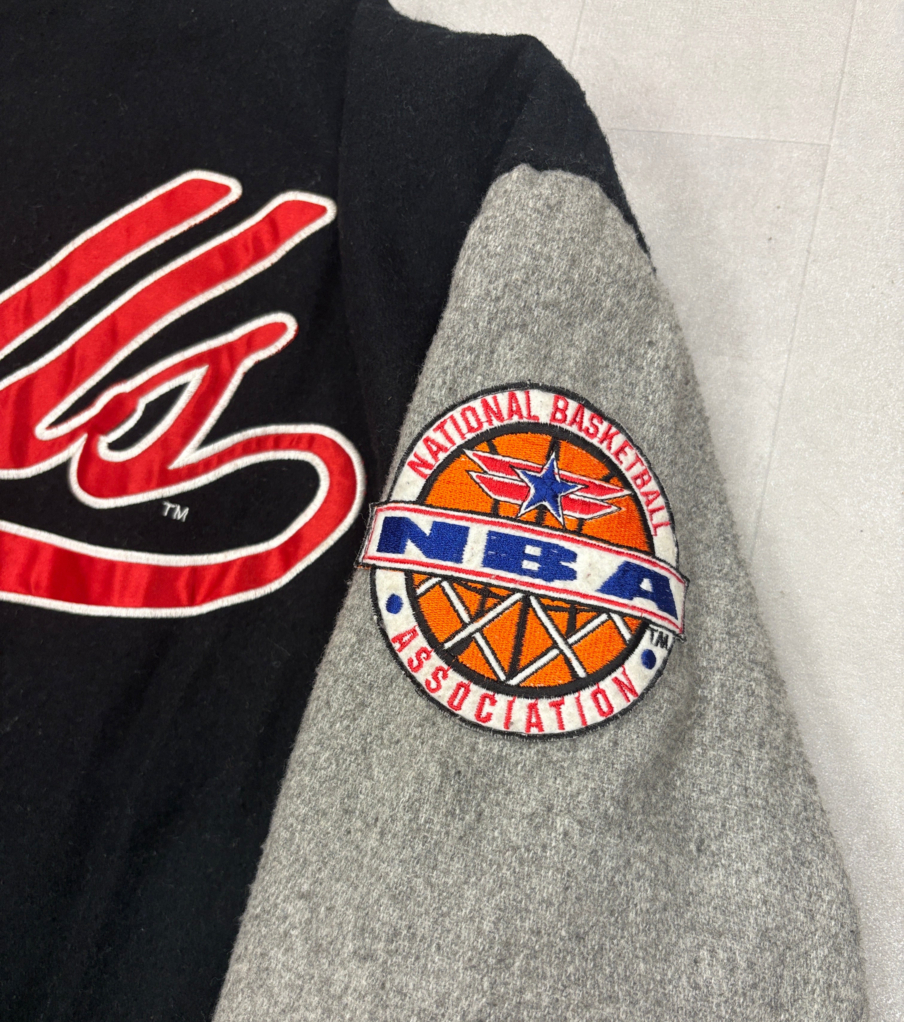 Vintage Chicago Bulls Logo Athletic Wool Varsity Jacket - LARGE