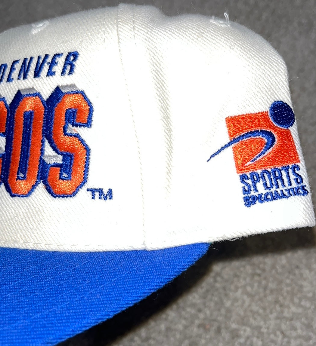 Vintage Denver Broncos Hat Nike Sports Specialties Shadow Laser Snapback NFL Hat
