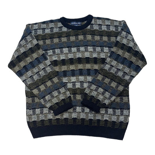 Vintage Northern Isles Patterned Crewneck Sweater - LARGE