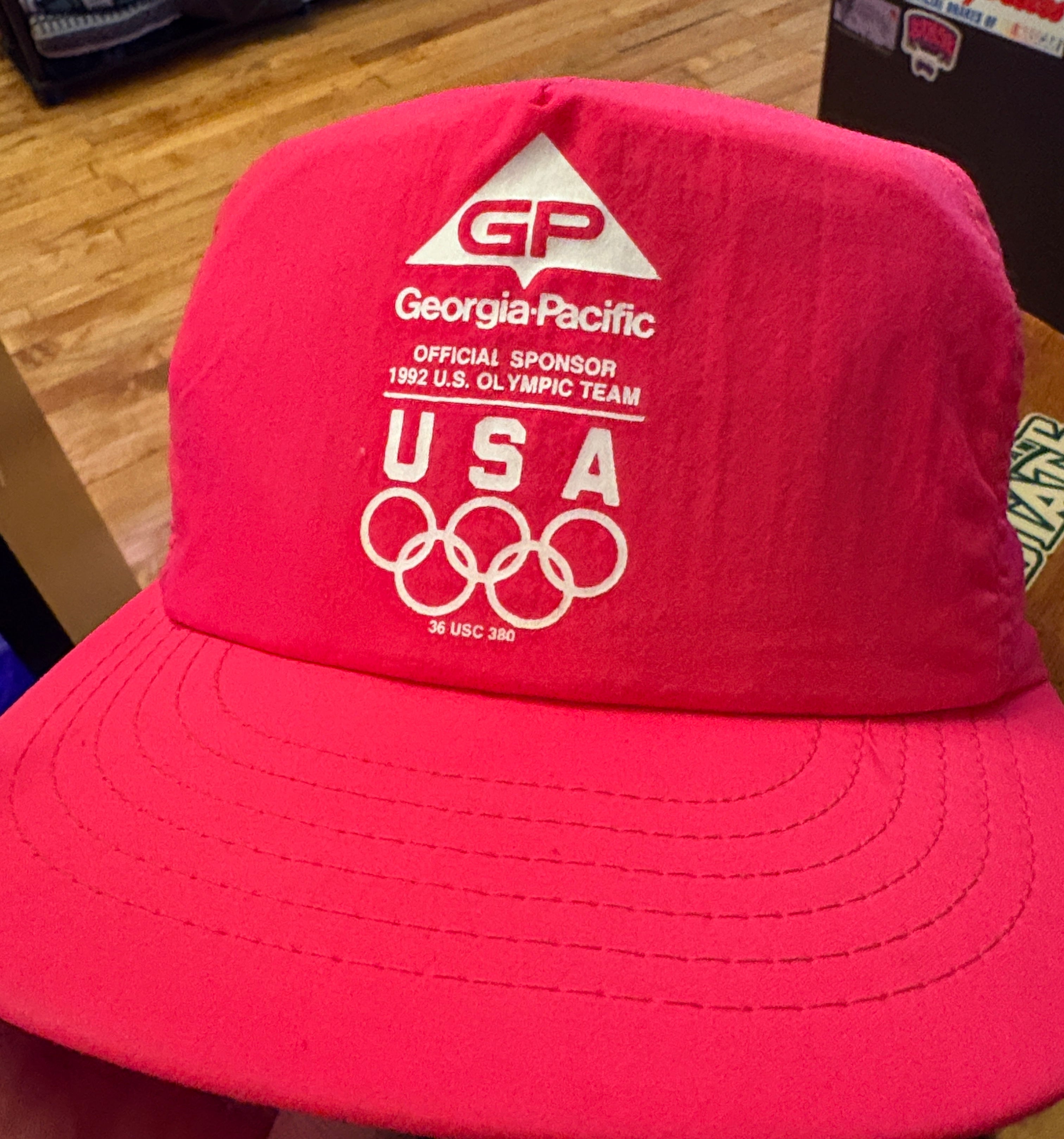 Vintage Olympic Pink Neon SnapBack Hat