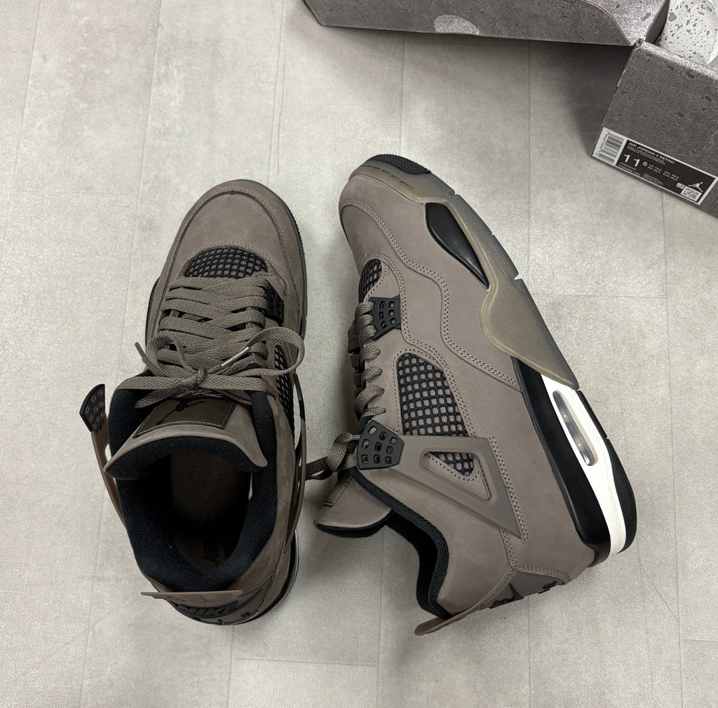 Nike Air Jordan 4 Retro Cave Stone Black Sneakers - Size 11.5