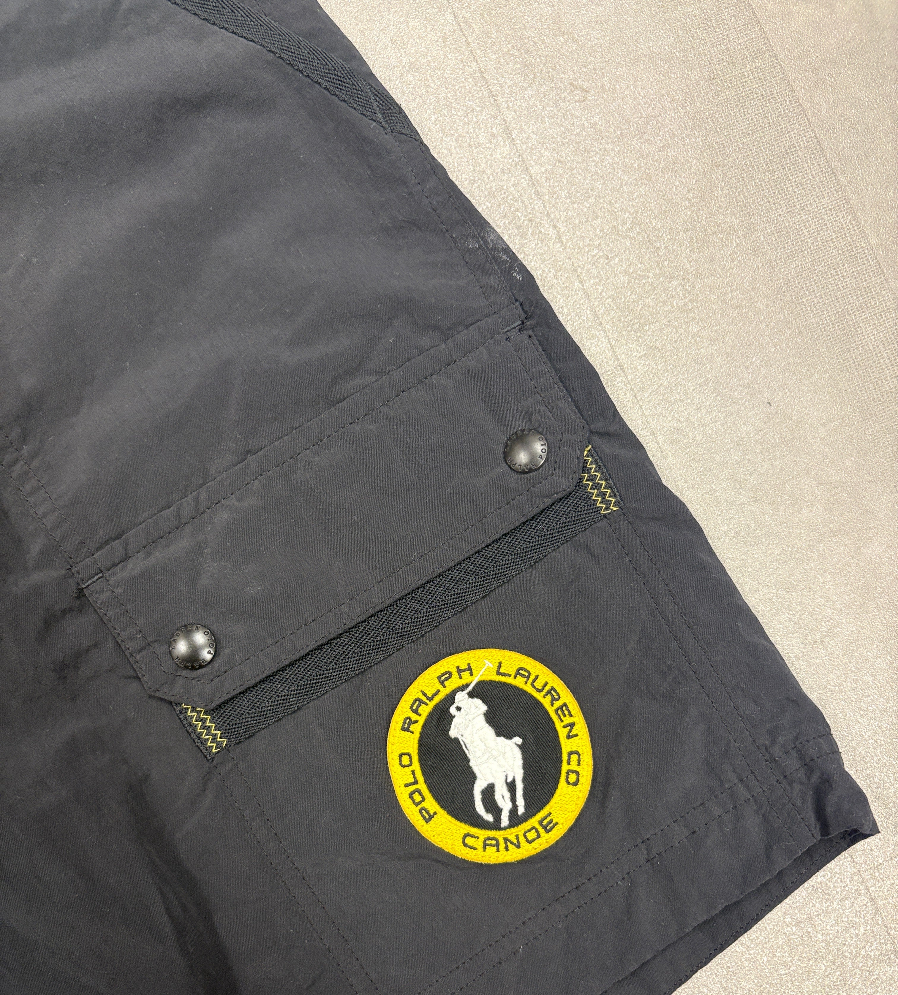 Vintage Polo Ralph Lauren Canoe Slalom C1 Mens Swim Shorts - MEDIUM