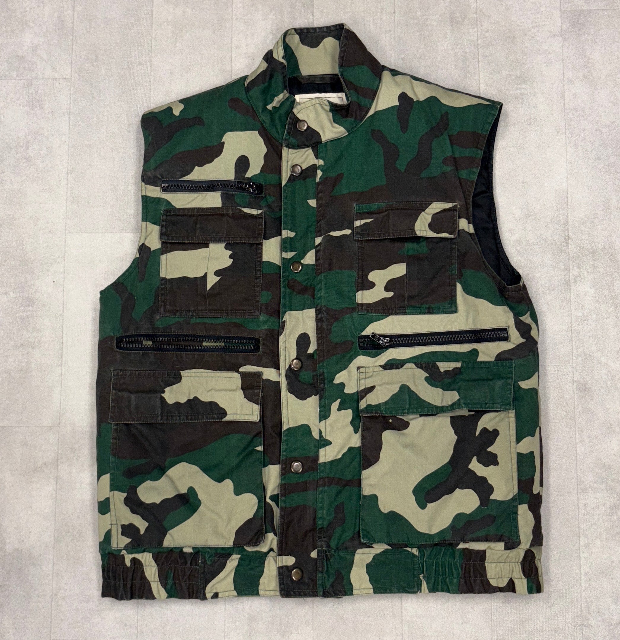 Vintage Camo Hinting Vest - SMALL