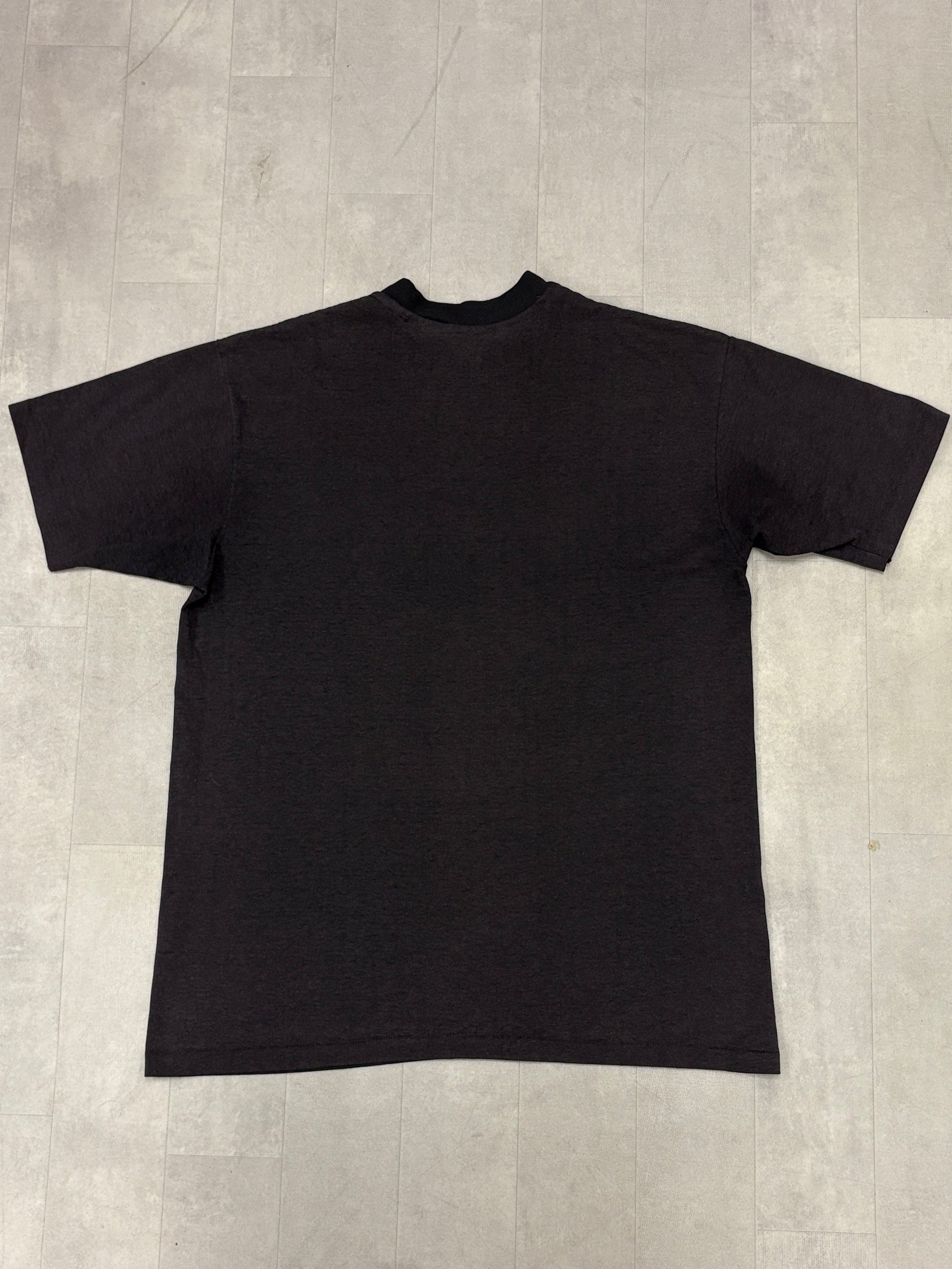 Vintage Death Before Dishonor 1987 Movie Promo Faded Black T-Shirt