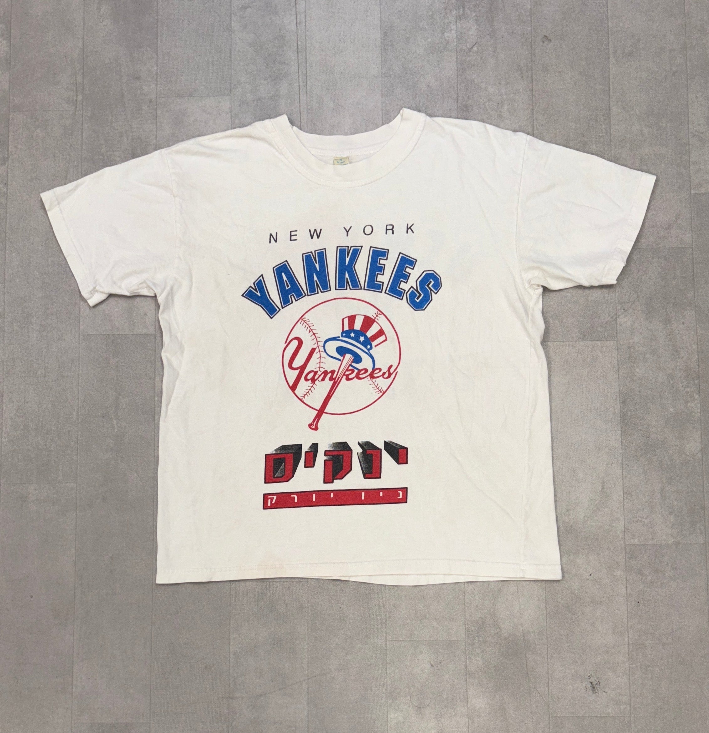 Vintage New York Yankees “Hebrew” Tee - SMALL