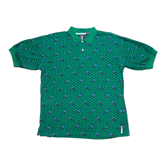 Vintage Salty Dog Patterned Polo - XL
