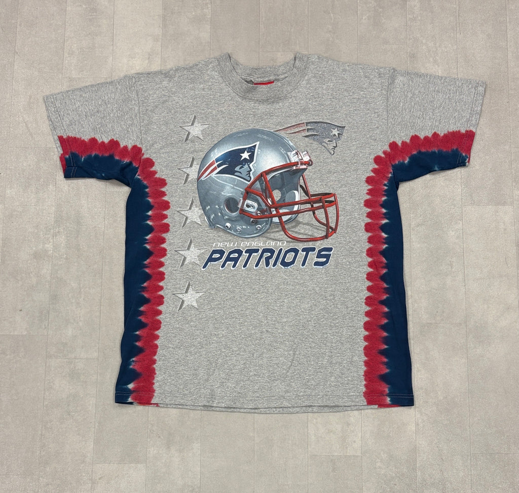 Y2K Tie Dye Patriots NFL Tee - LARGE