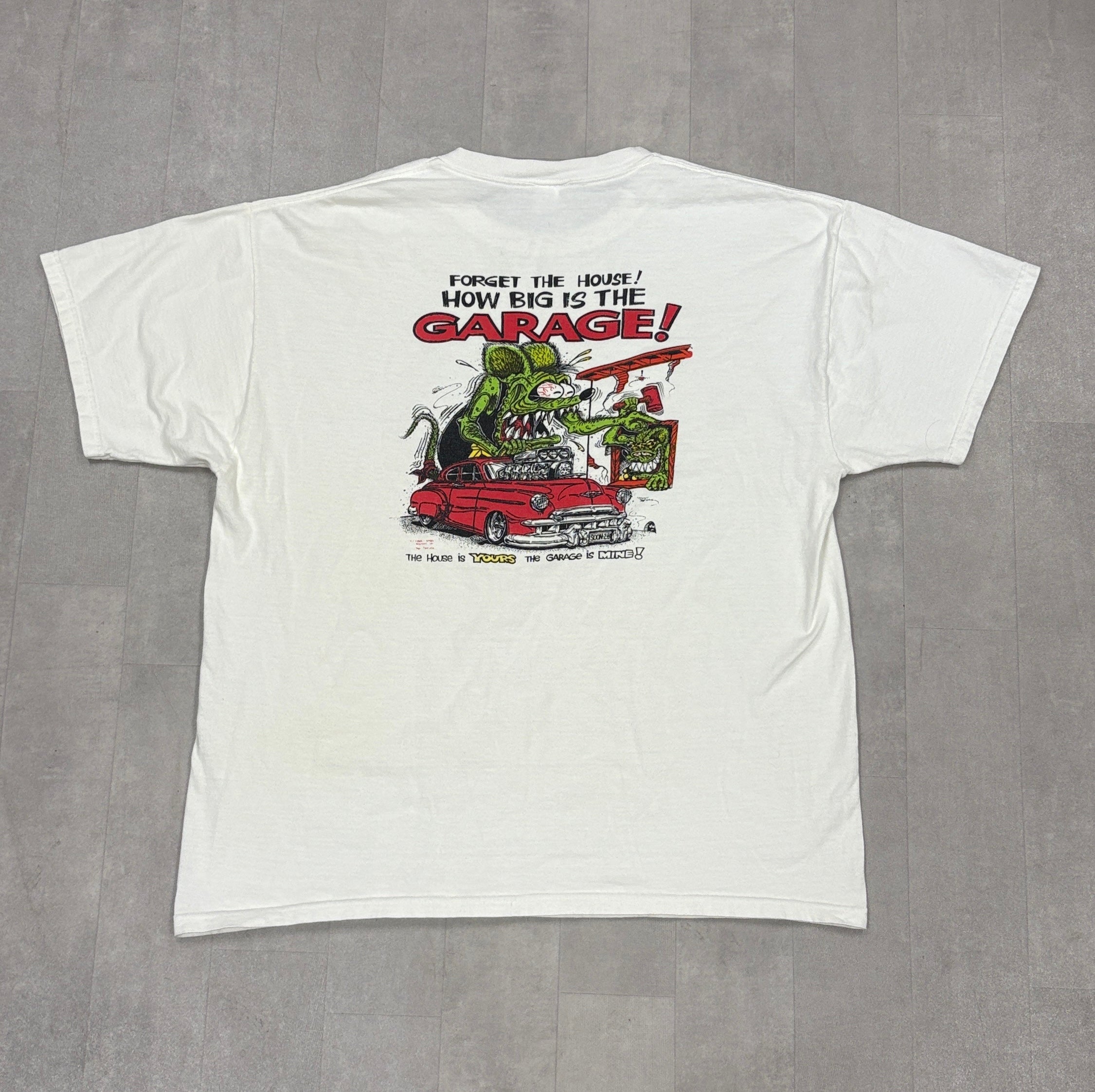 Vintage 1984 Rat Fink Garage Tee - LARGE