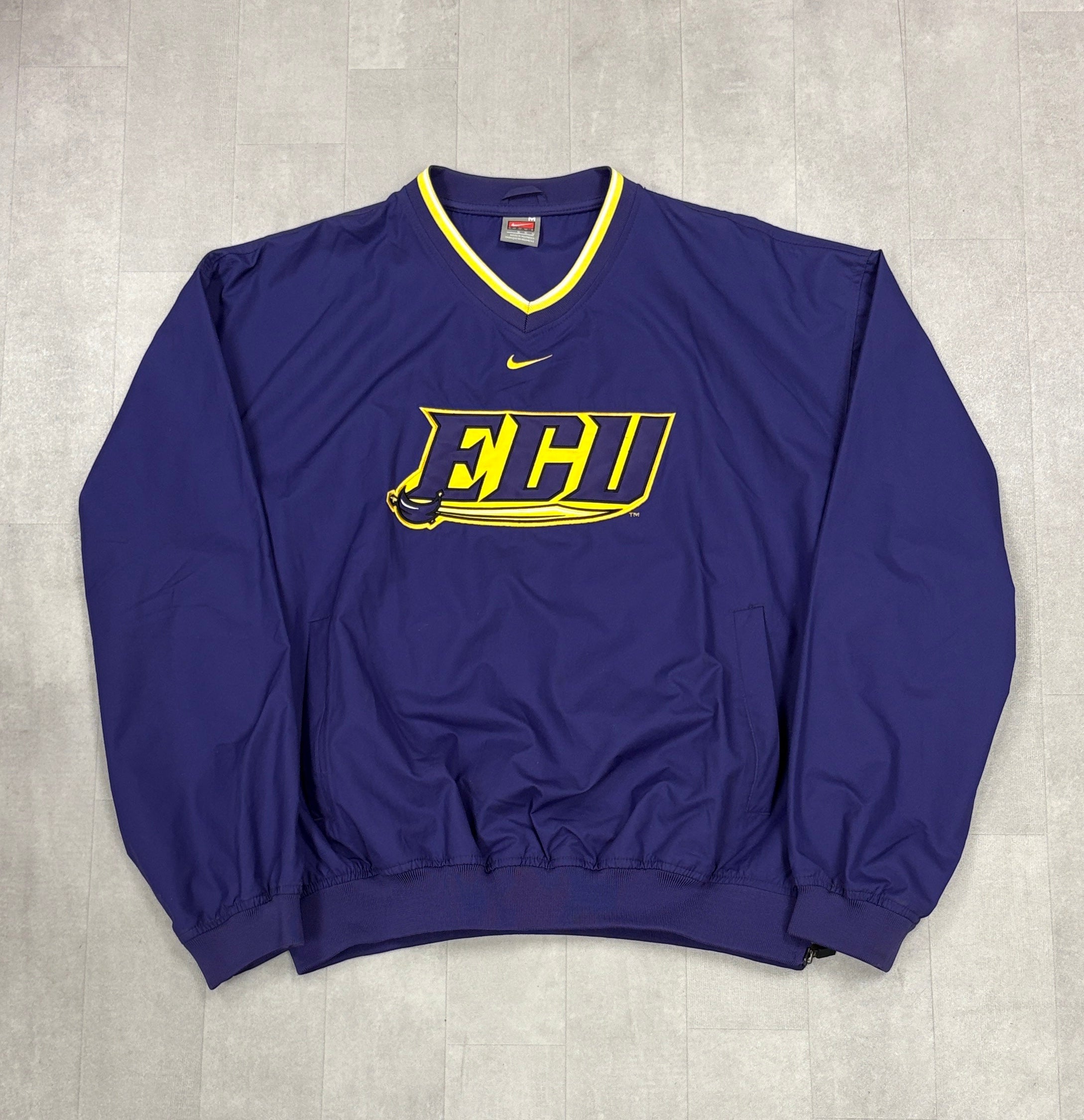 Vintage Nike x ECU Pirates Center Check Windbreaker - MEDIUM