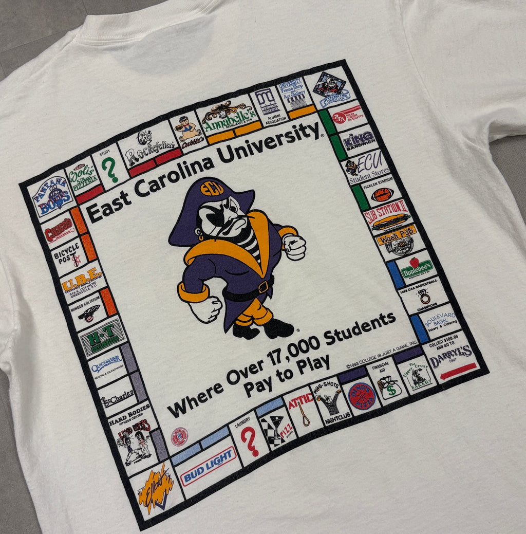 Vintage East Carolina University Monopoly Tee - LARGE