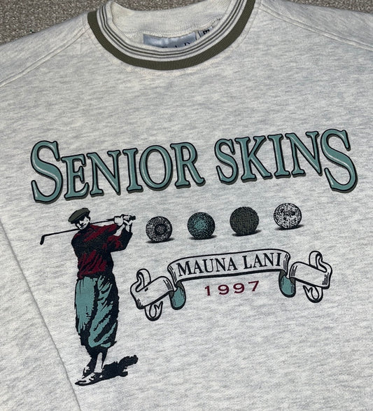 Vintage Senior Skins Golf Sweater - SMALL