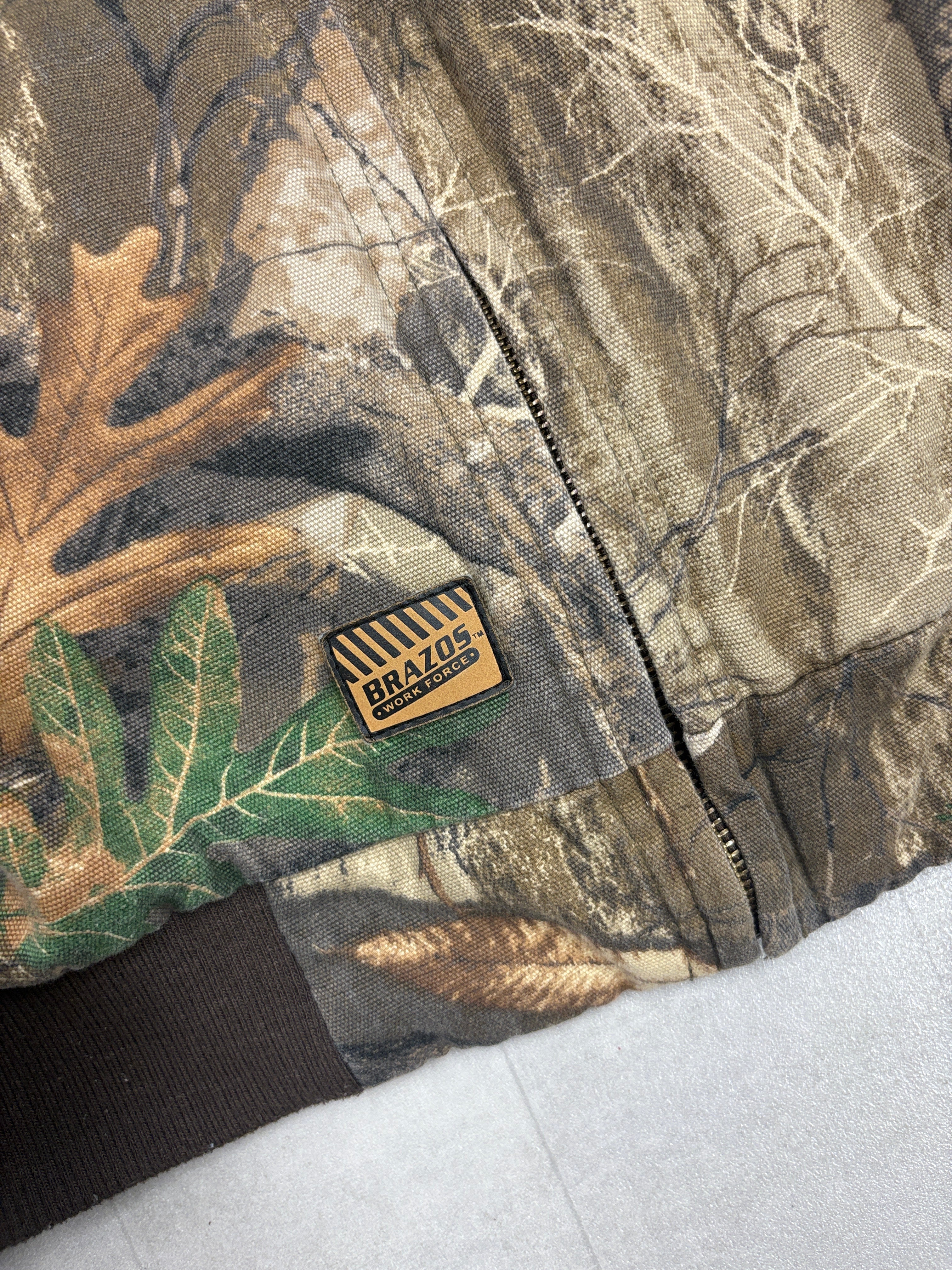 Brazos Camo Full Zip Hoodie Jacket - LARGE