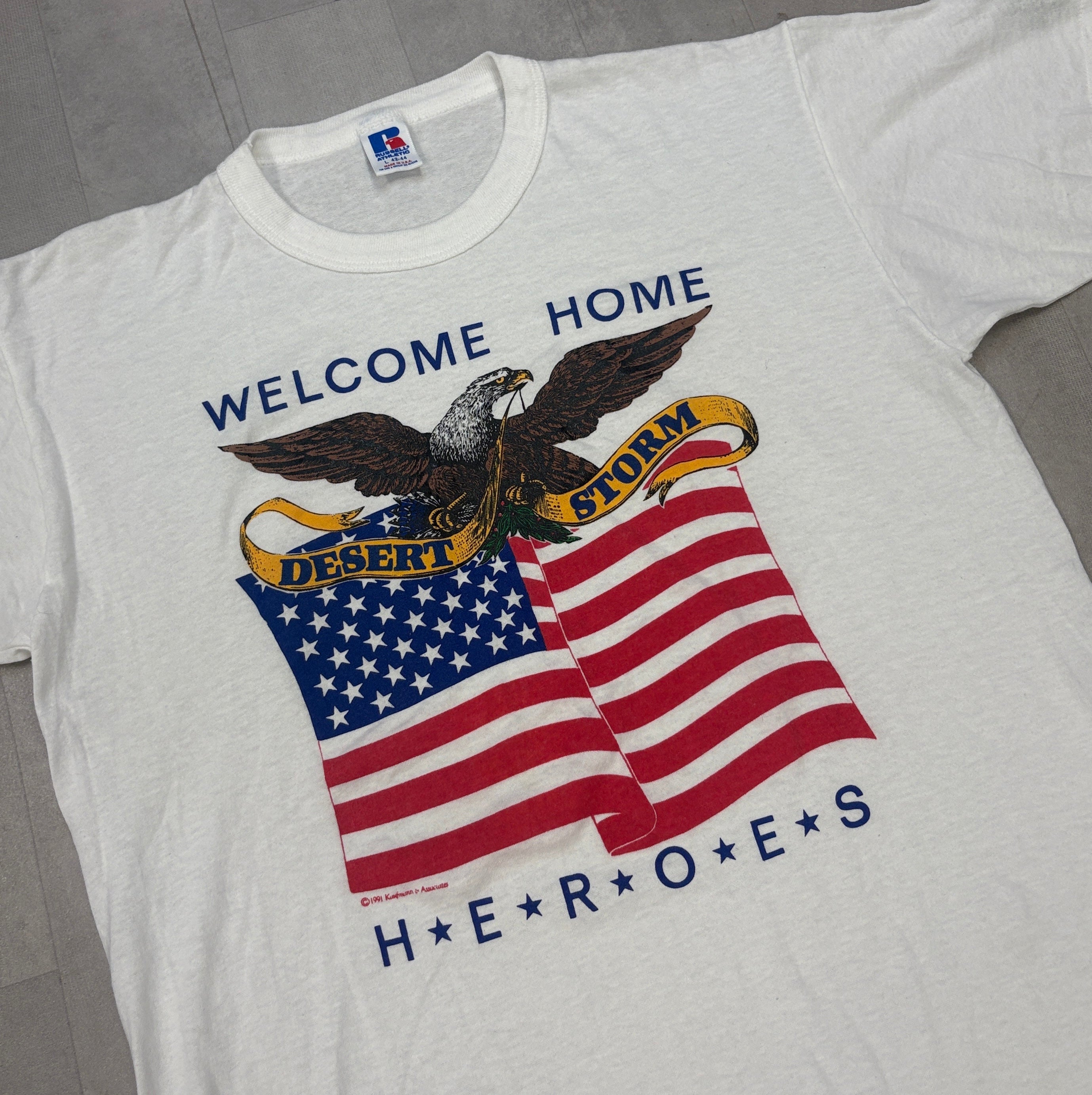 Vintage Desert Storm Hero’s Single Stitch Tee - MEDIUM