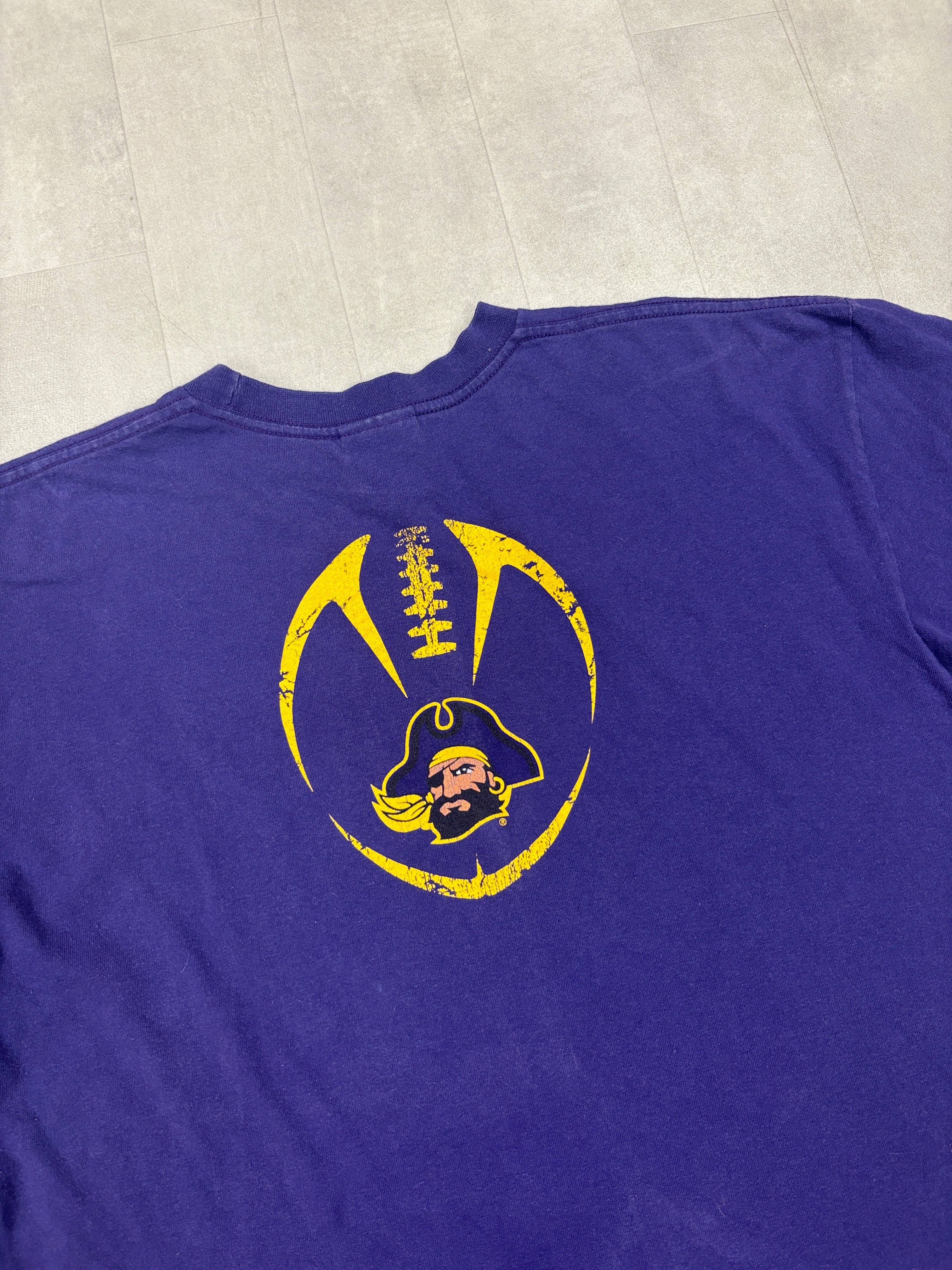 Y2K Nike X ECU Pirates Football Tee - XL