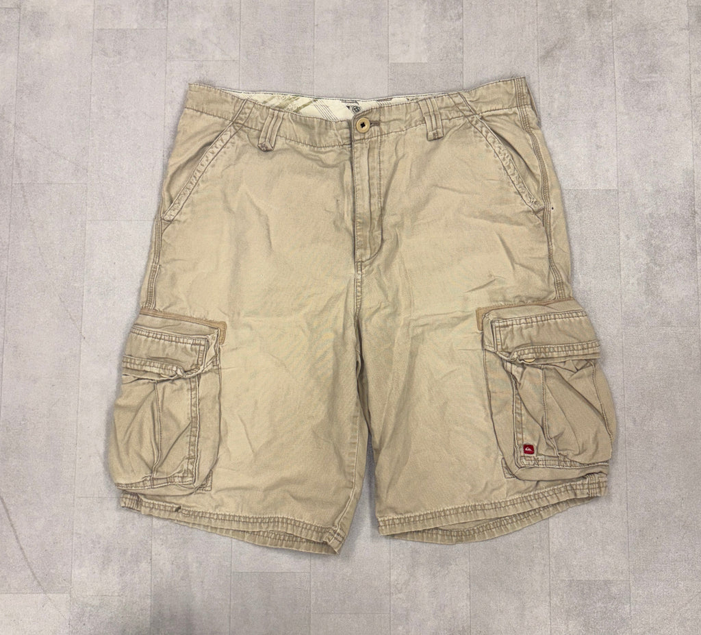 Quicksilver Cargo Khaki Shorts - SZ 34