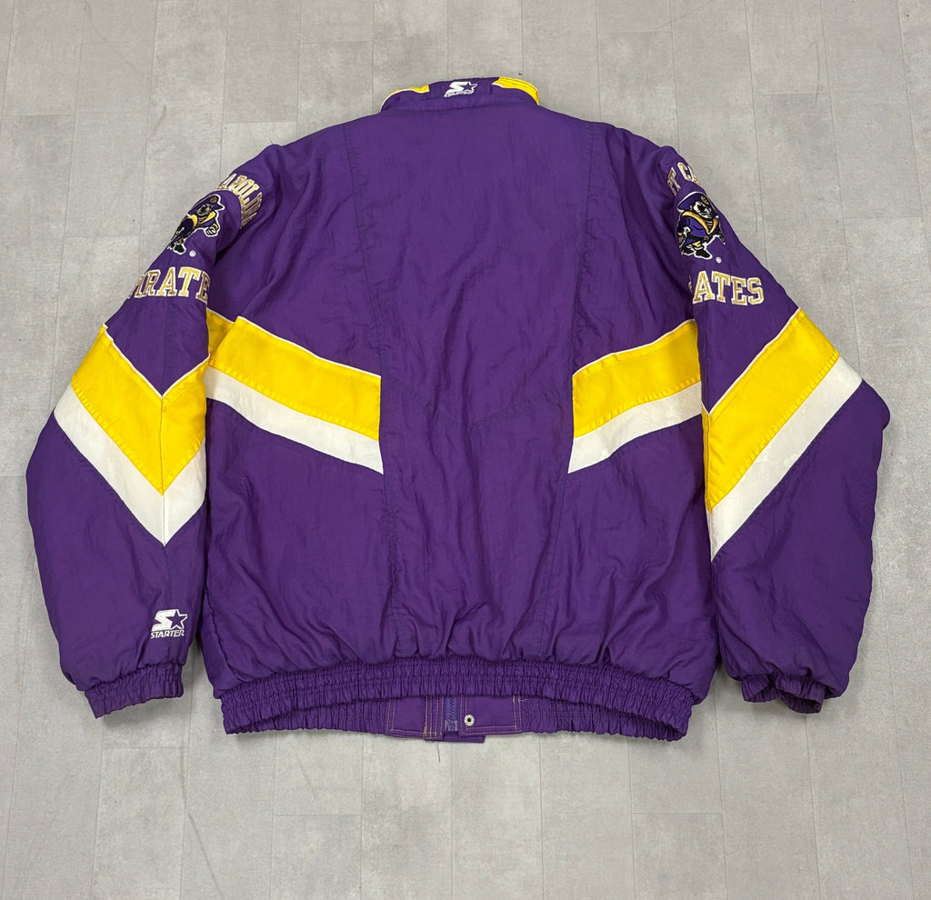 Vintage East Carolina Pirates Starter Puffer Jacket - XL