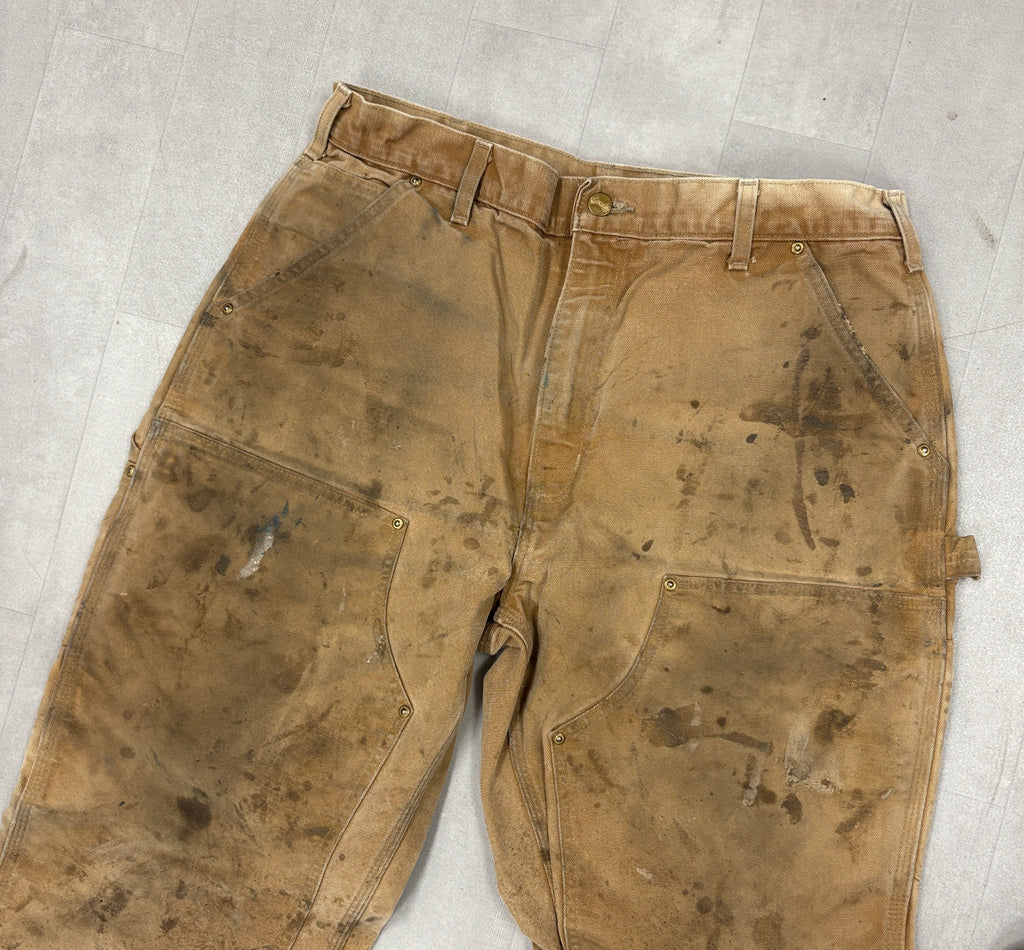 Vintage Double Knee Carhartt Canvas Pants - 36x30