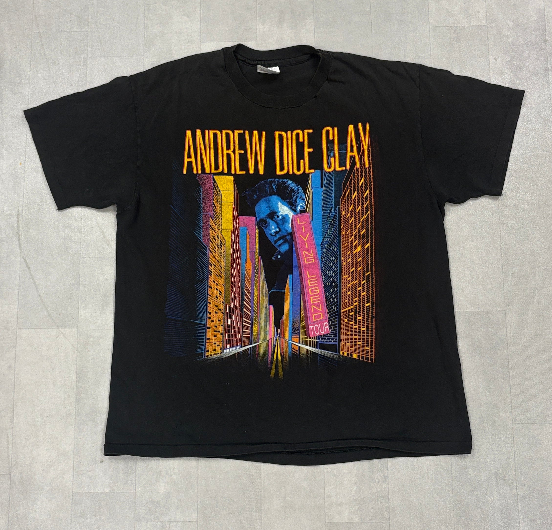 Vintage Andrew Dice Clay Official 1991 Living Legend Tour - LARGE