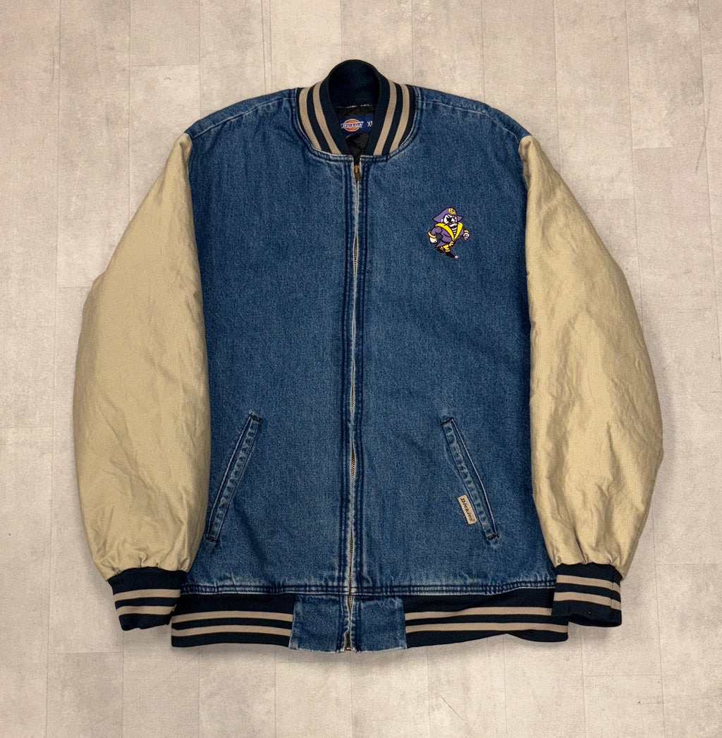 Vintage ECU Pirates Dickies Full Zip Jean Jacket - XL