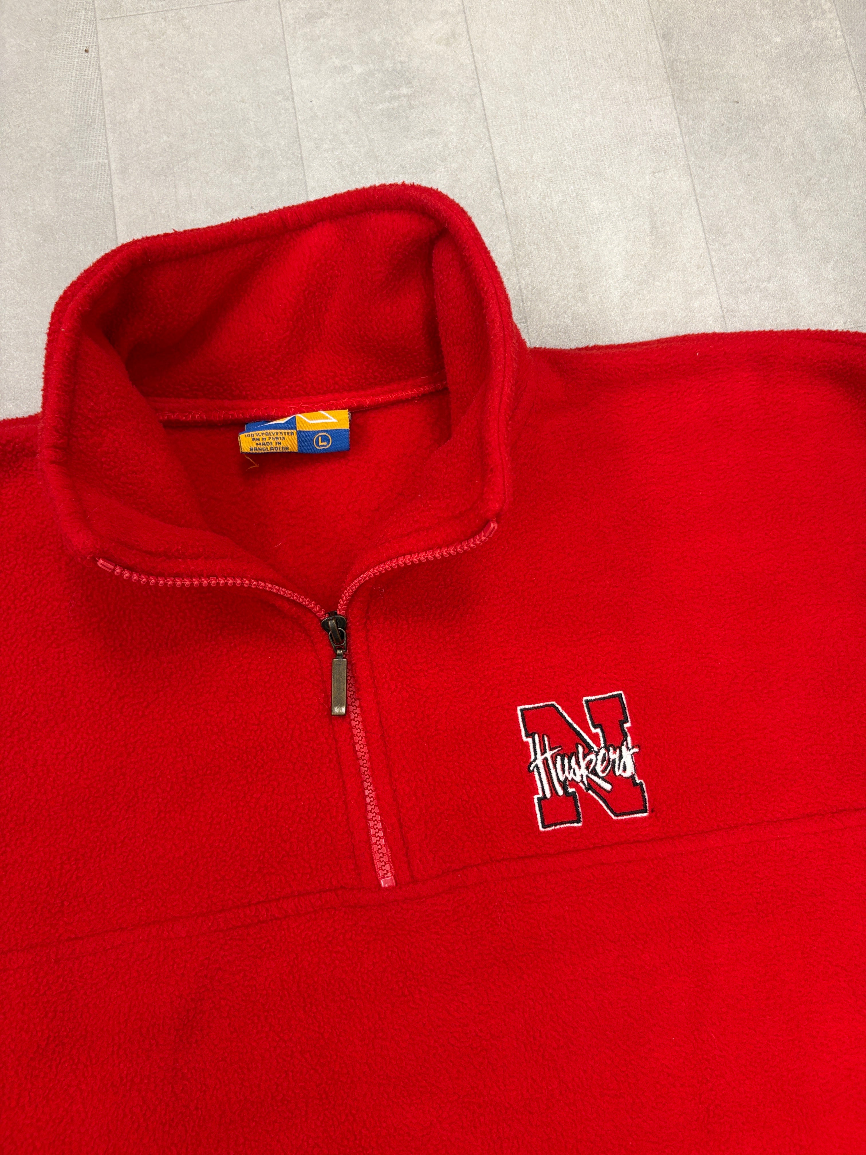 Nebraska Huskers Fleece Quarter Zip Pullover
