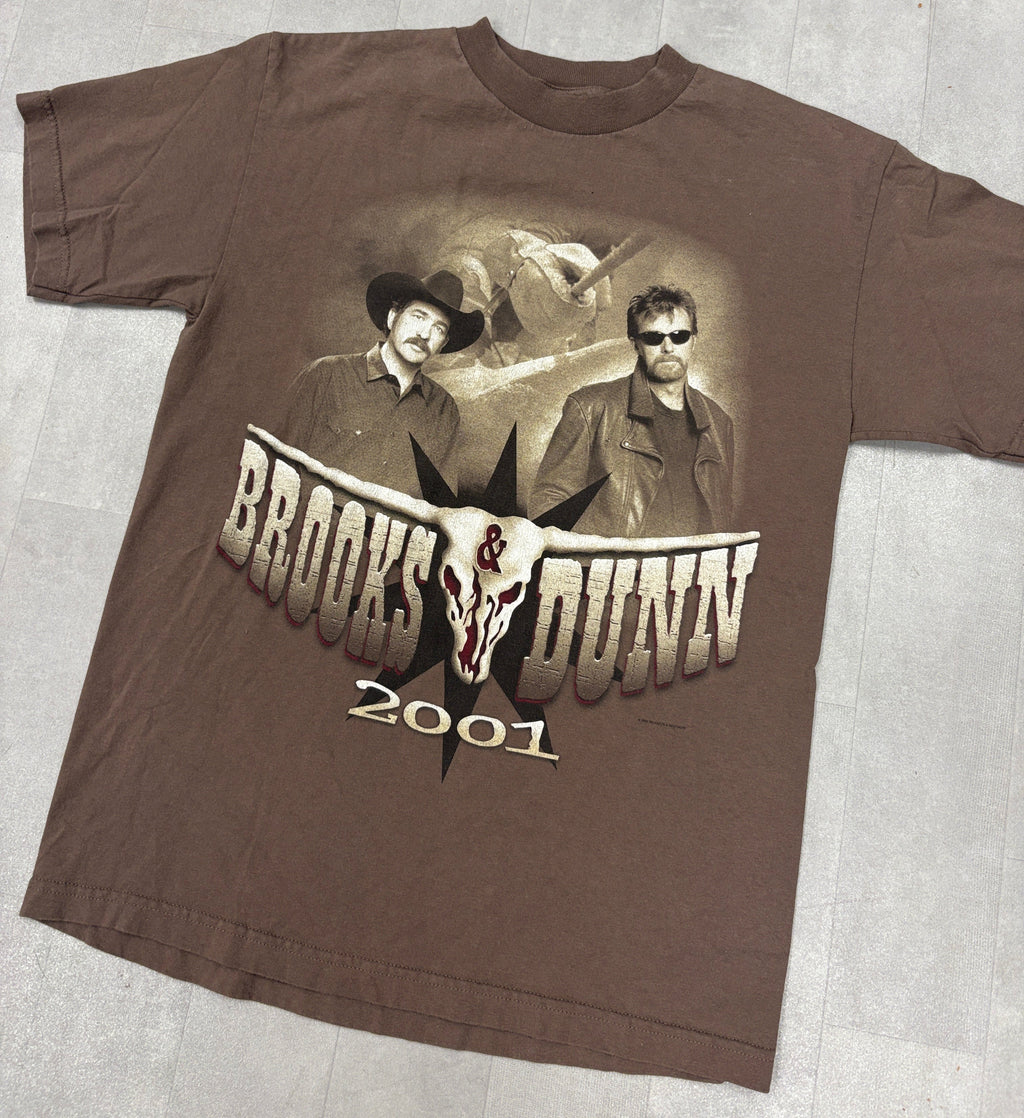 Vintage Brooks & Dunn 2001 Tour Tee - MEDIUM