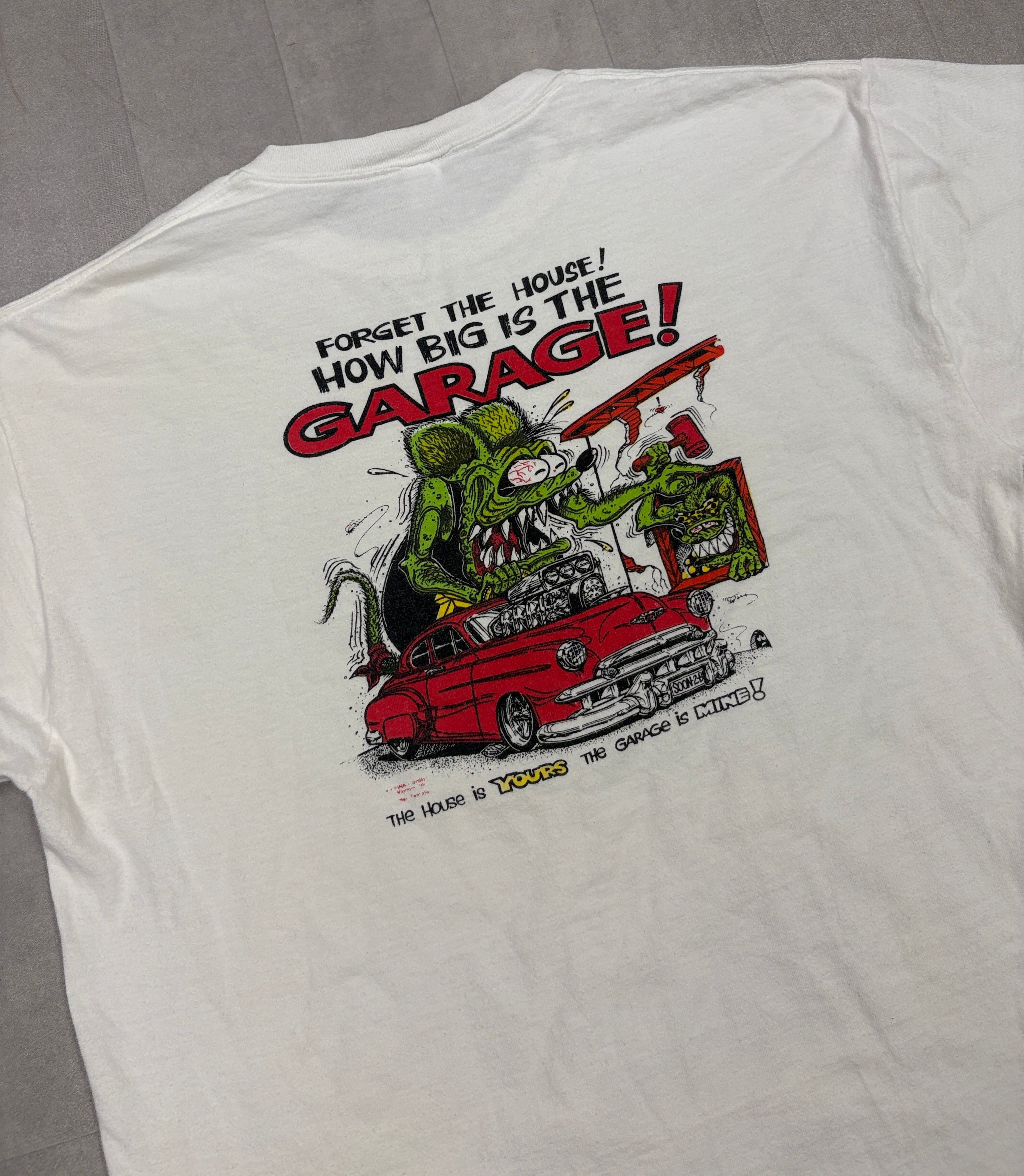 Vintage 1984 Rat Fink Garage Tee - LARGE