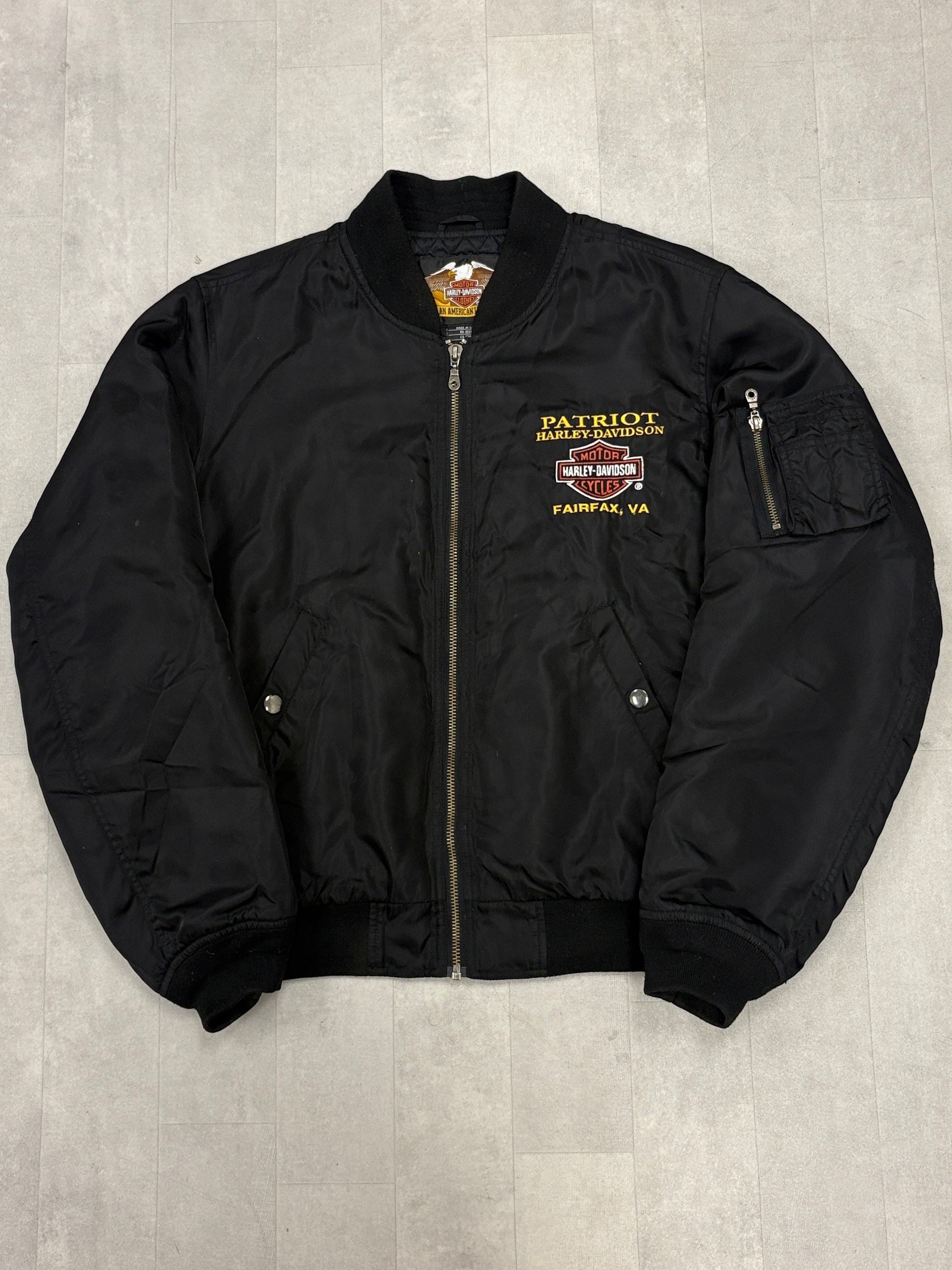 Vintage Harley Davidson Fairfax Virginia Bomber Jacket