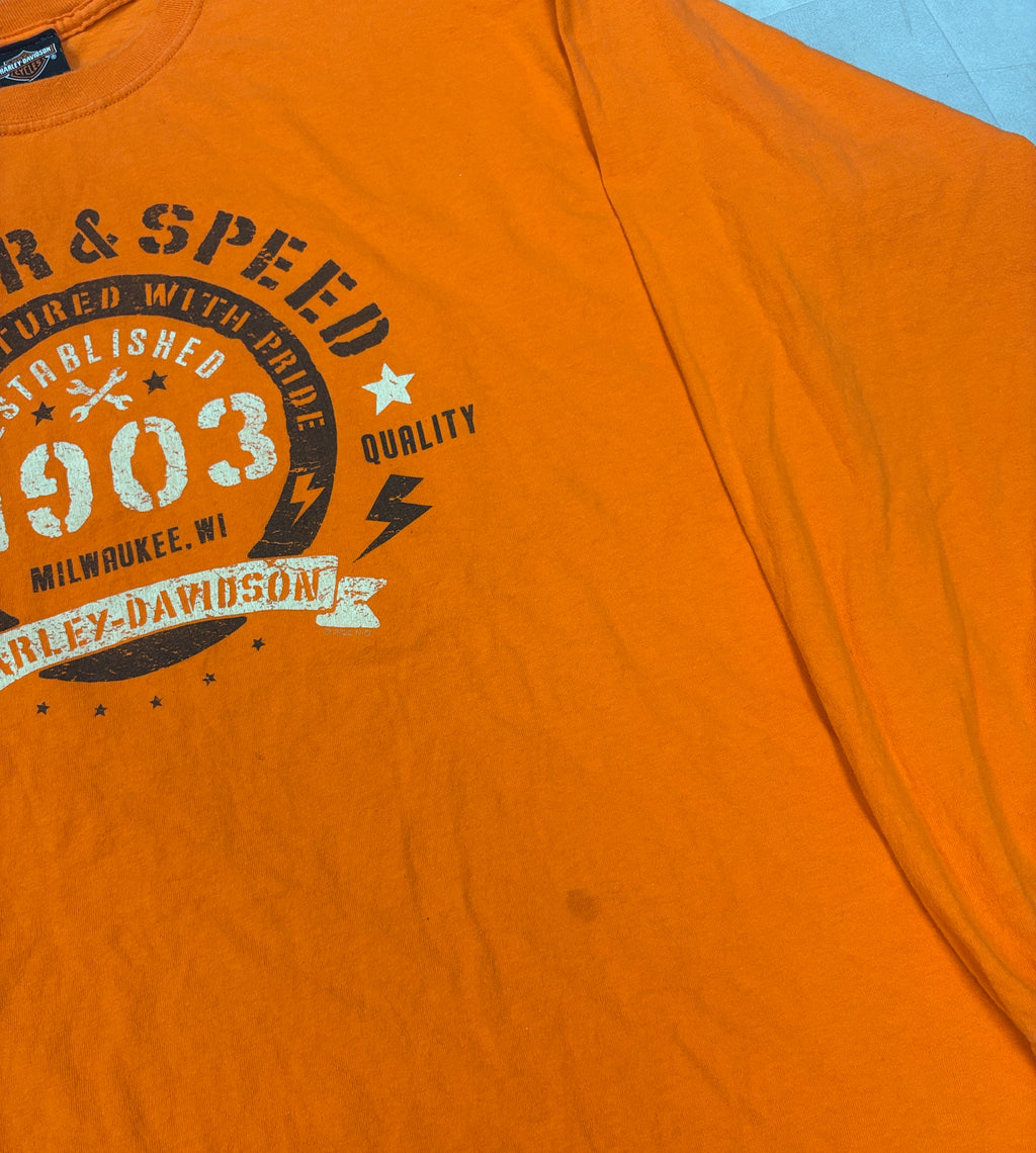 Harley Davidson Raging Bull Durham NC Long Sleeve Tee - XXL