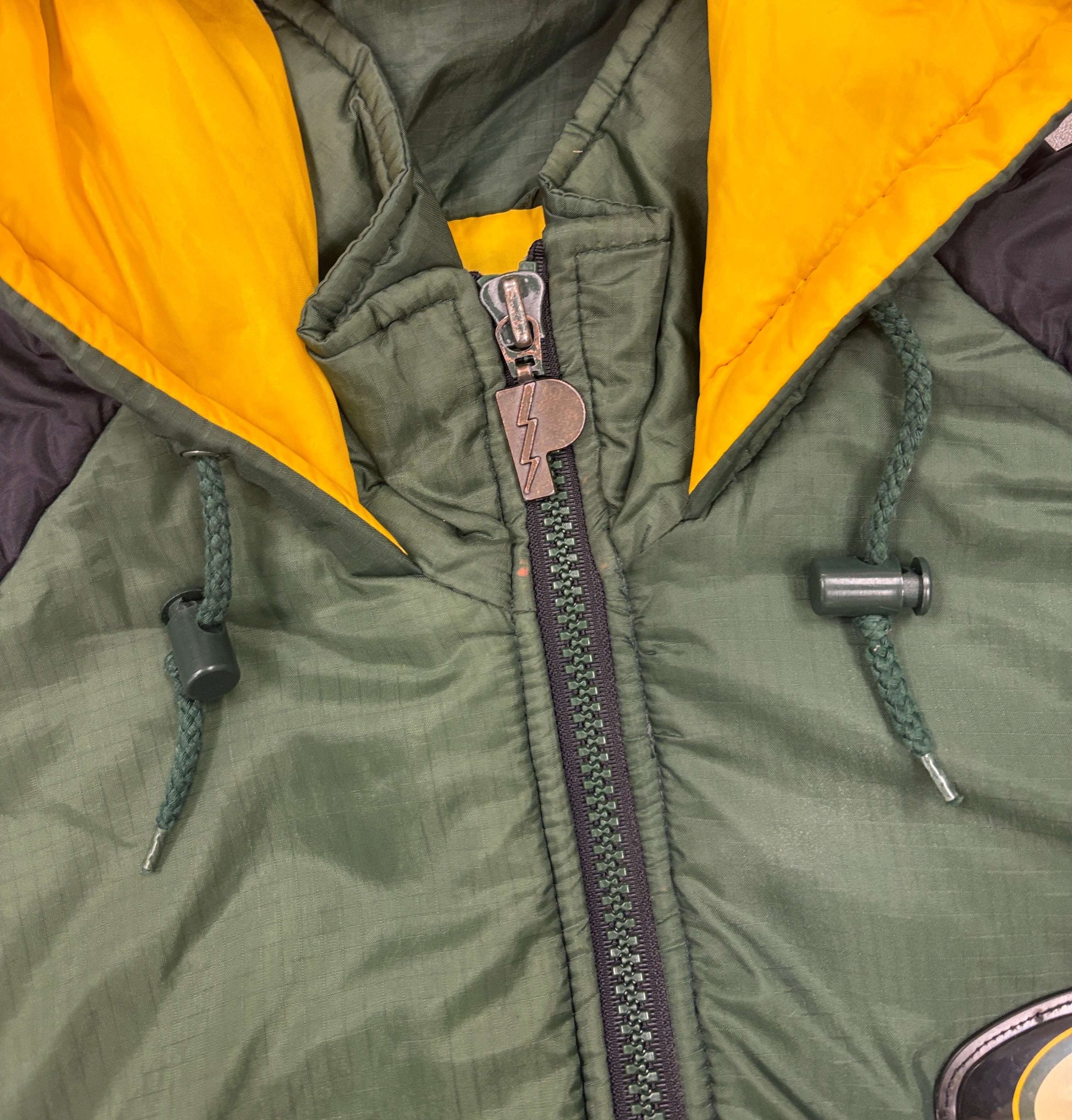 Vintage 1990s Green Bay Packers Pro Player Puffer Jacket NFL - XL