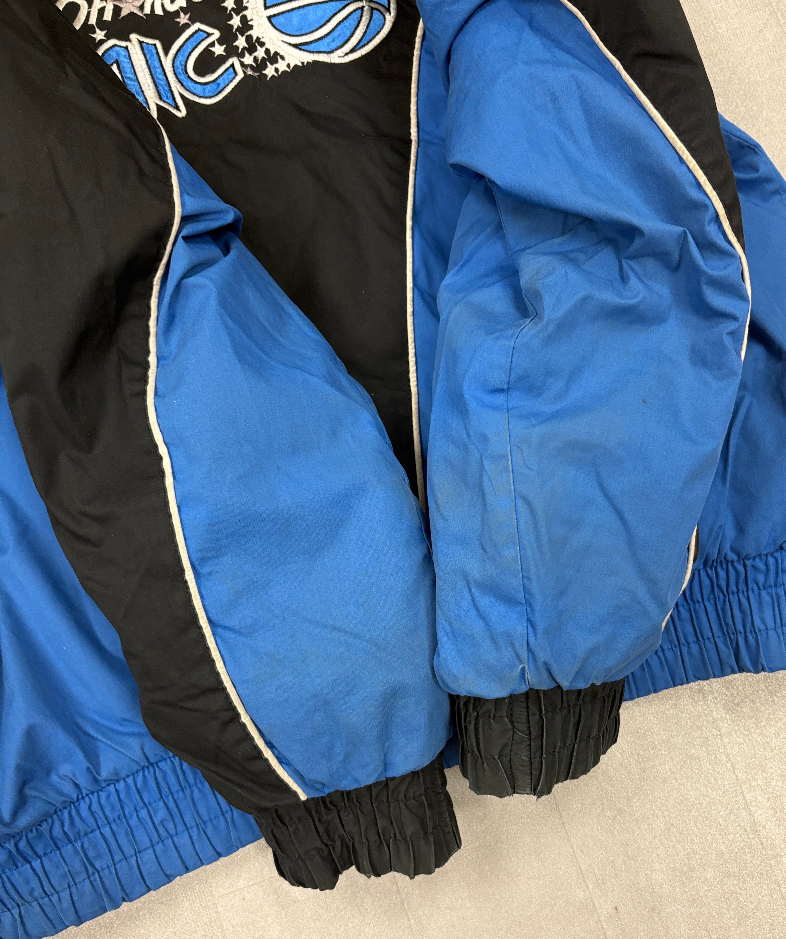 Vintage Orlando Magic Pro Player Embroidered Puffer Jacket - LARGE