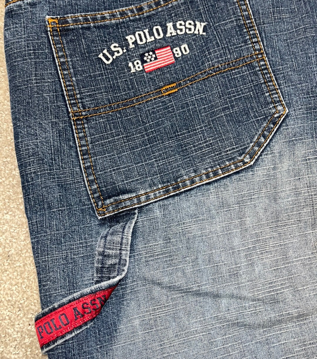 Y2K U.S. Polo Assn. Denim Embroidered Jean Pants - 40x32