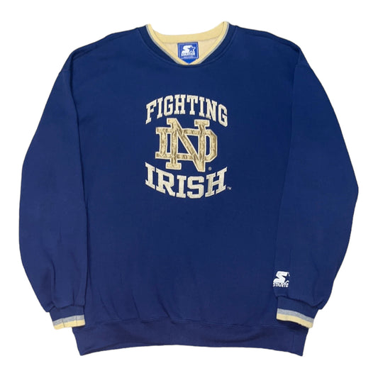 Vintage Notre Dame Fighting Irish Starter Sweater - LARGE